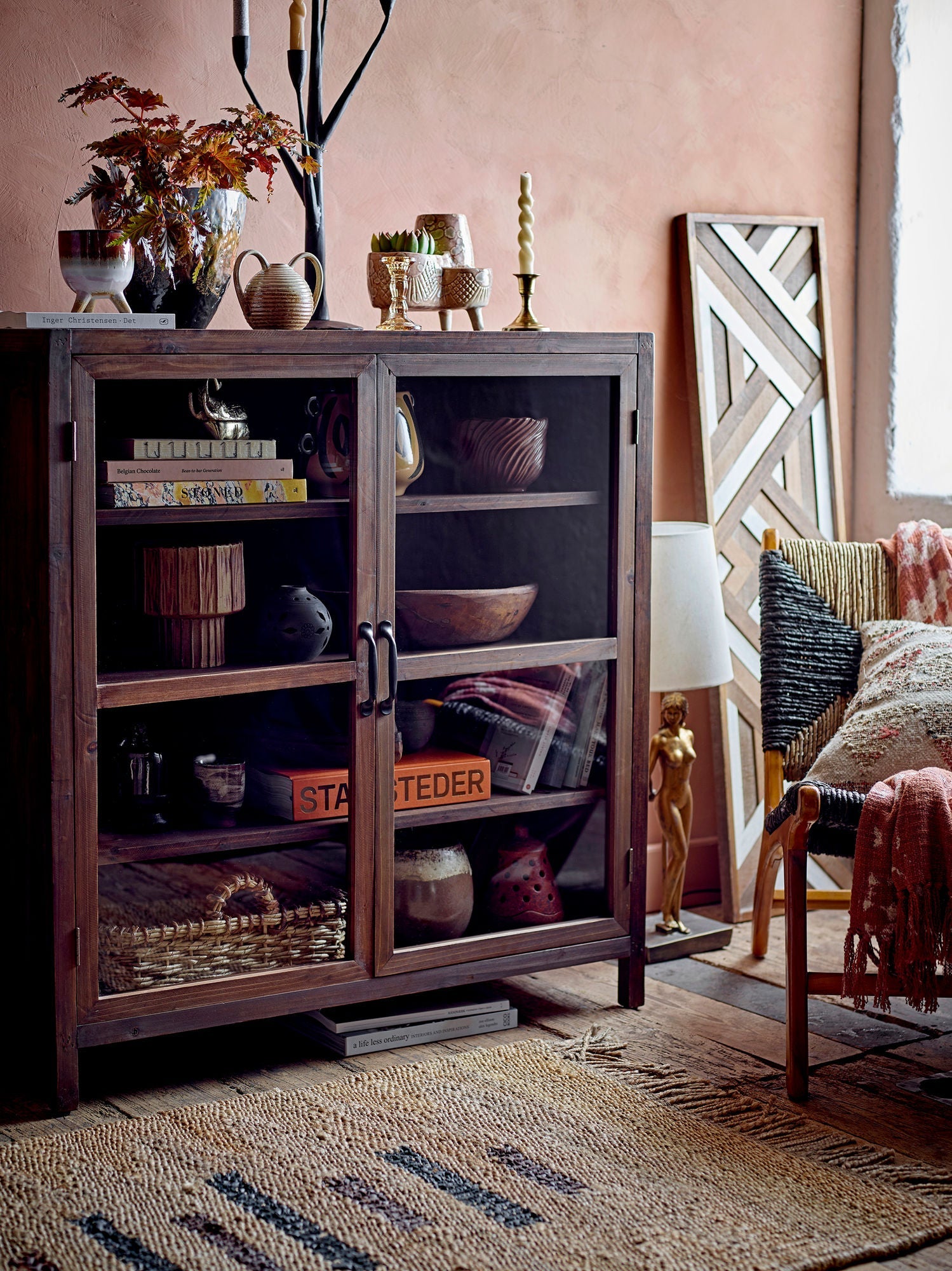 Creatieve collectie Marl Cabinet, Brown, Firwood