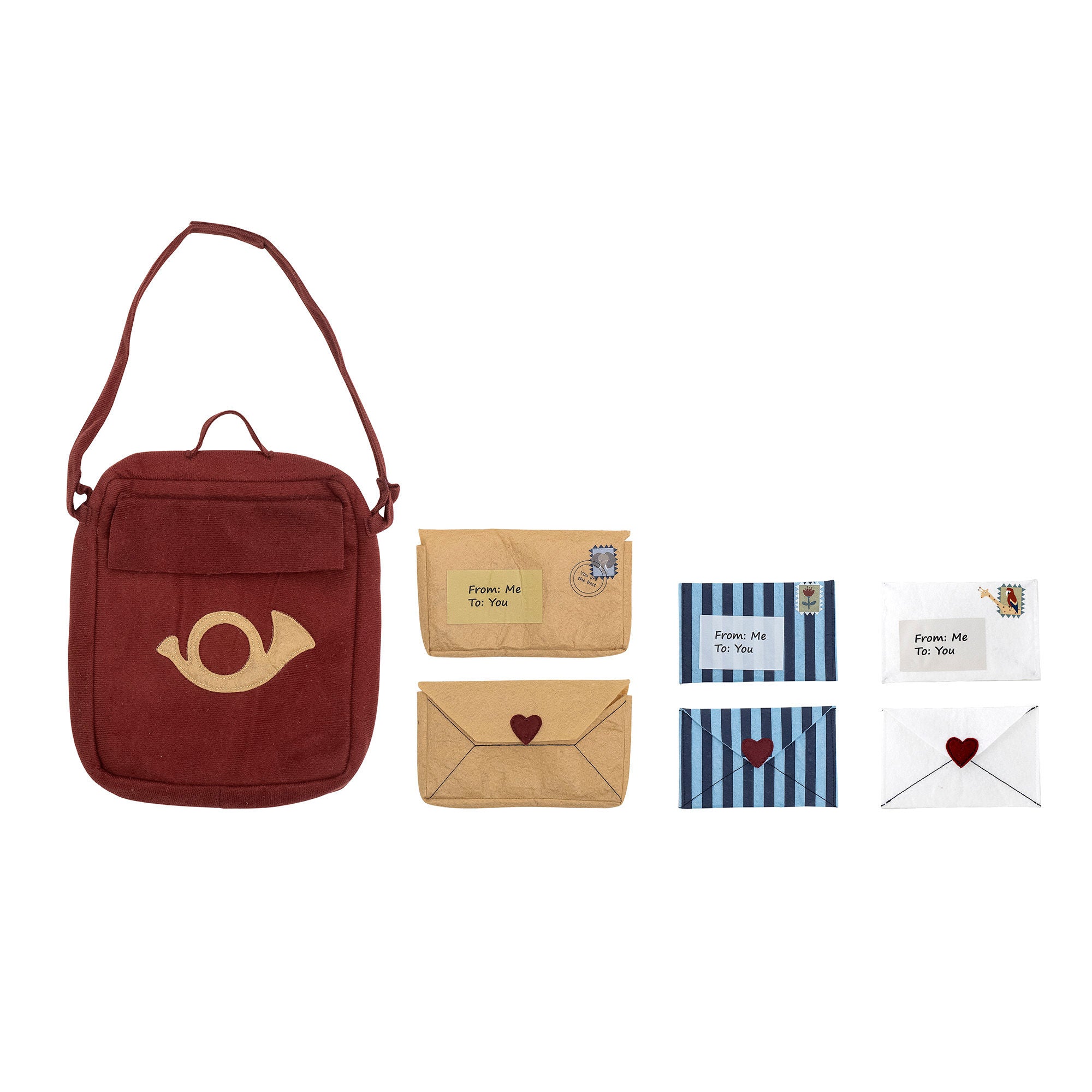 Bloomingville Mini Louie Play set, postman, rojo, poliéster