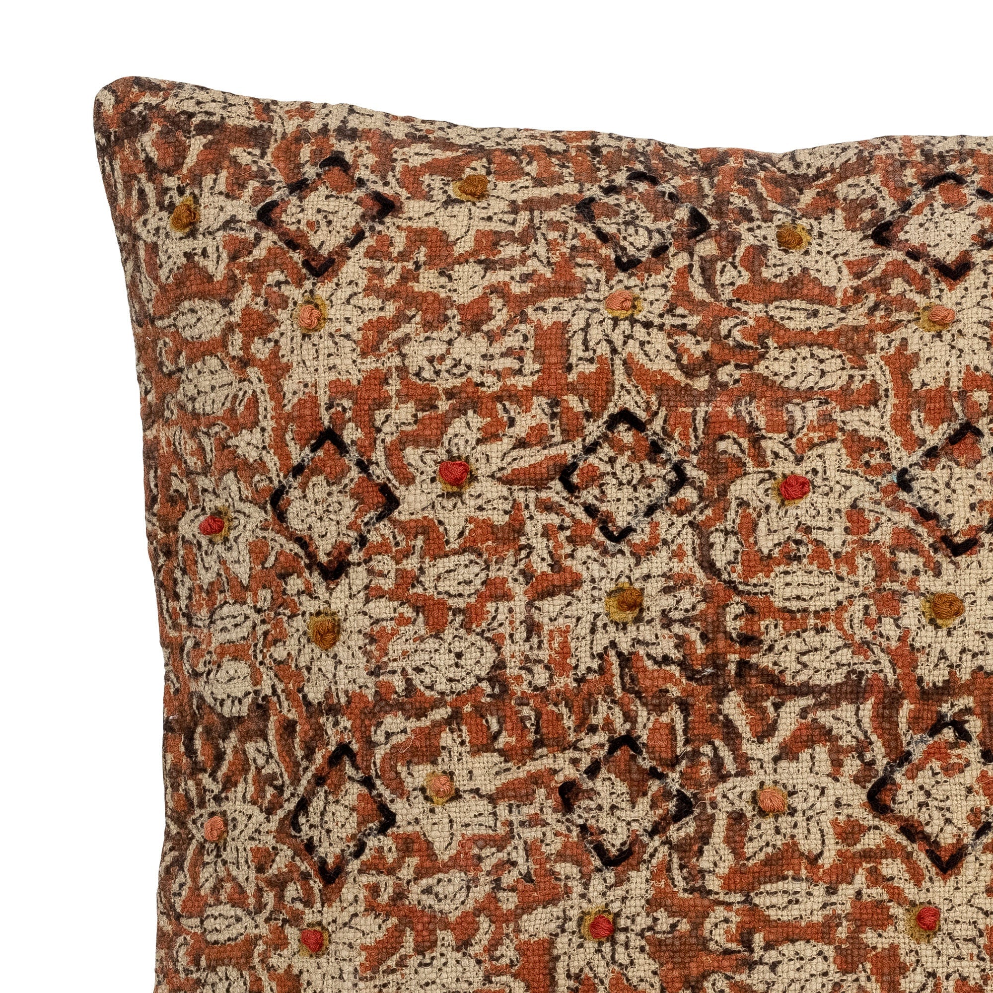 Collection créative Nicoletta Cushion, Brown, Cotton