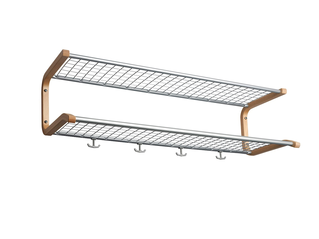 [product_category]-Essem Design Anna Hat Shelf Beech 100 Cm, Grey-Essem Design-7392157001362-529-100 G/B-ESS-1