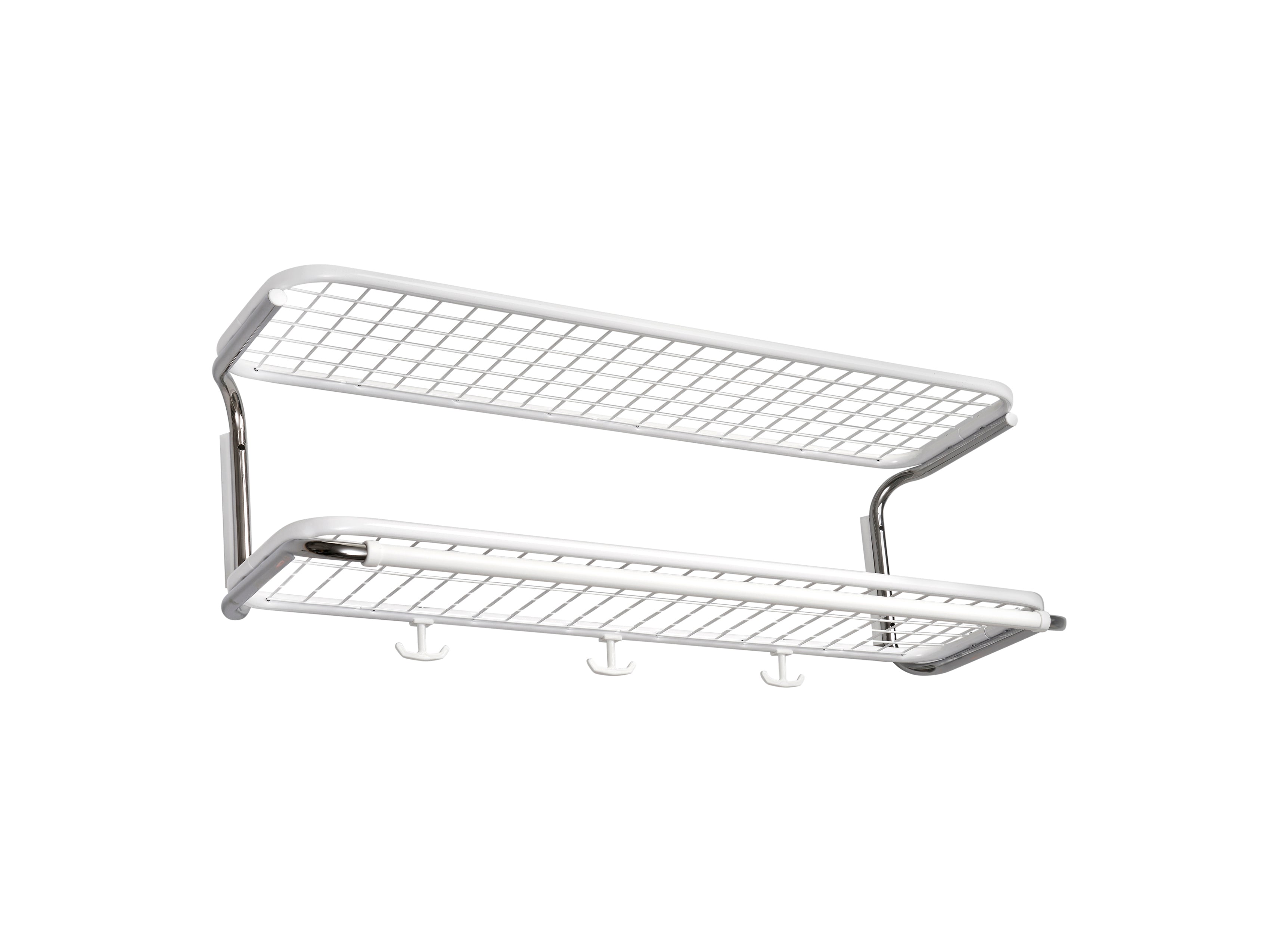 [product_category]-Essem Design Classic Hat Shelf 80 Cm, White/Chrome-Essem Design-7392157860082-650-80 V/K-ESS-1