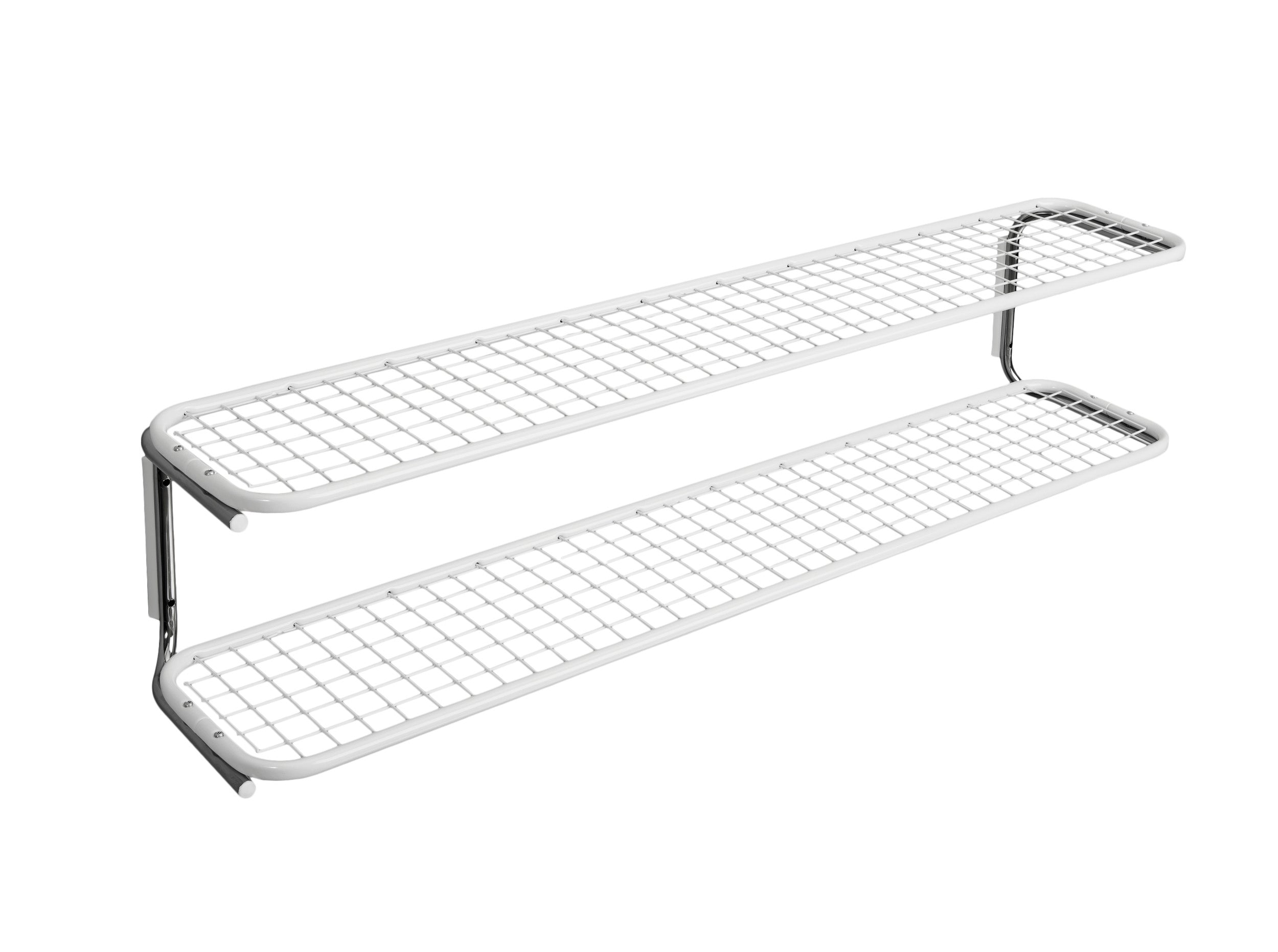 [product_category]-Essem Design Classic Shoe Rack 110 Cm, White/Chrome-Essem Design-7392157862116-650S-110 V/K-ESS-1