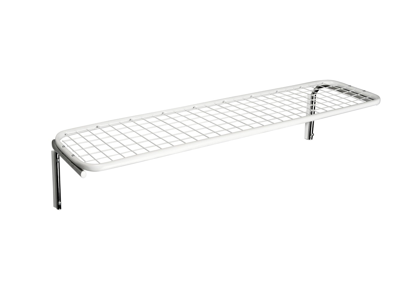 [product_category]-Essem Design Classic Shoe Rack Single 100 Cm, White/Chrome-Essem Design-7392157863106-651S-100 V/K-ESS-1