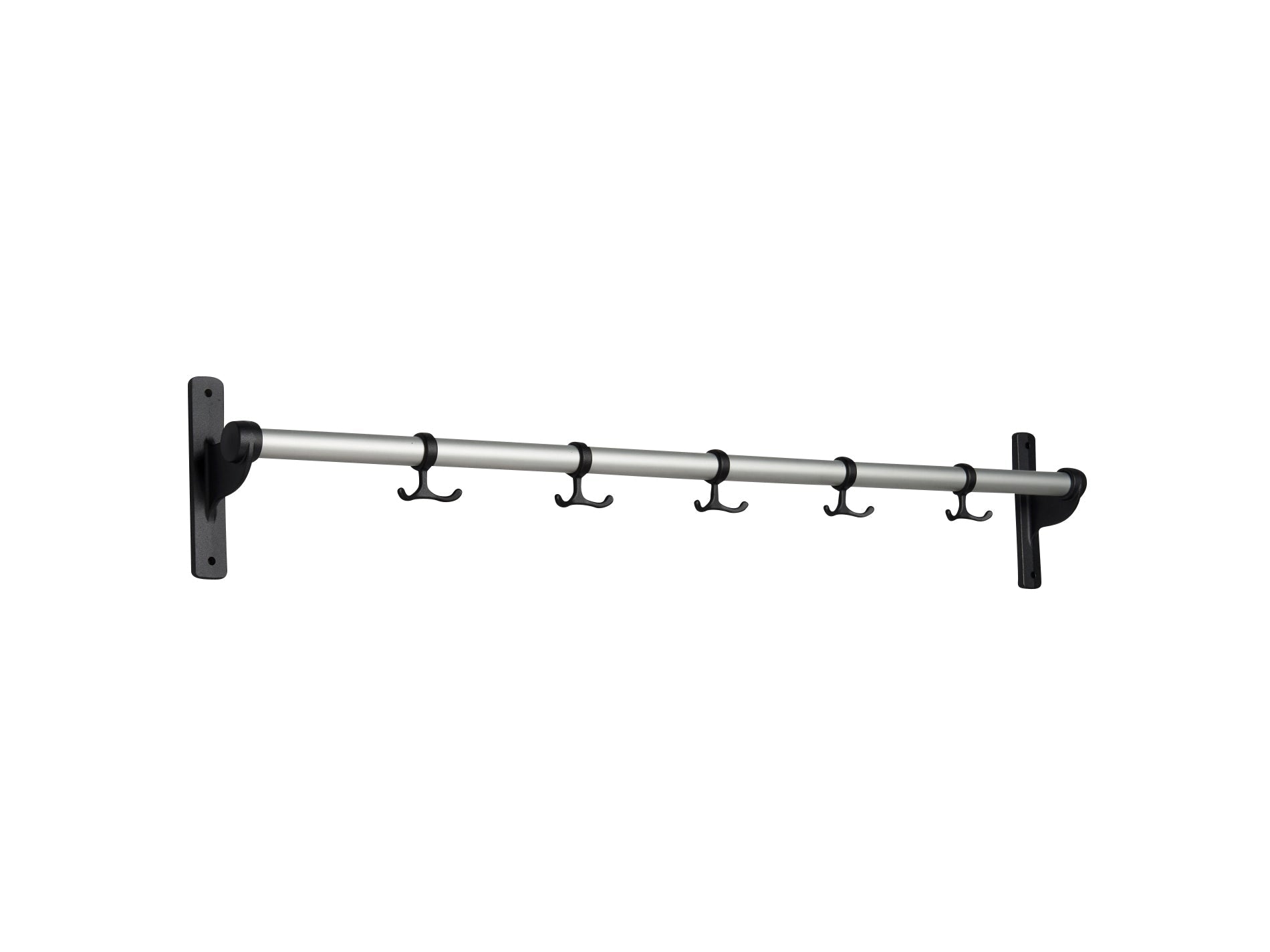 [product_category]-Essem Design Nostalgi Hook Bar Aluminium, Black-Essem Design-7392157004387-027 K-ESS-1