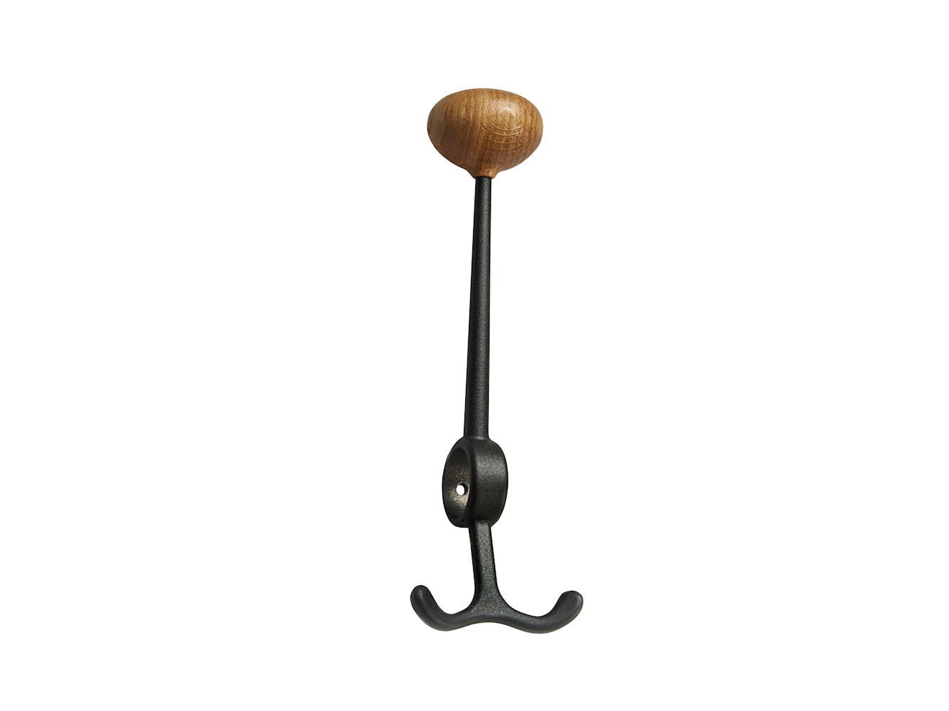 [product_category]-Essem Design Oskar Hat Hook Oak, Black-Essem Design-7392157007104-160-06 S/EK-ESS-1