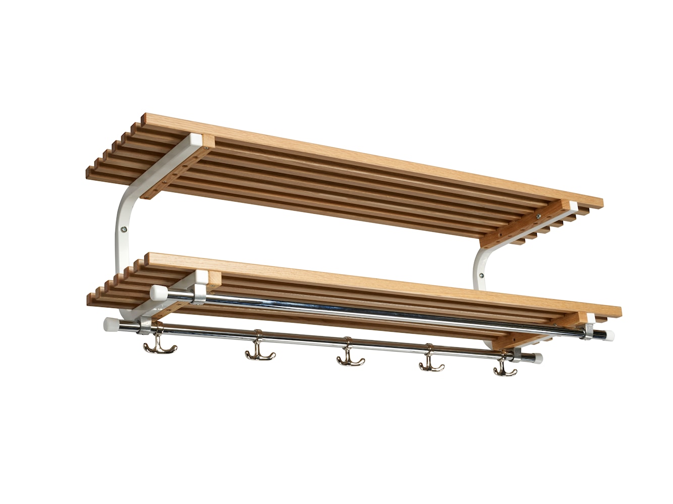 [product_category]-Essem Design Sara Hat Shelf Oak 100 Cm, White-Essem Design-7392157018797-101V-100 EK/V-ESS-1