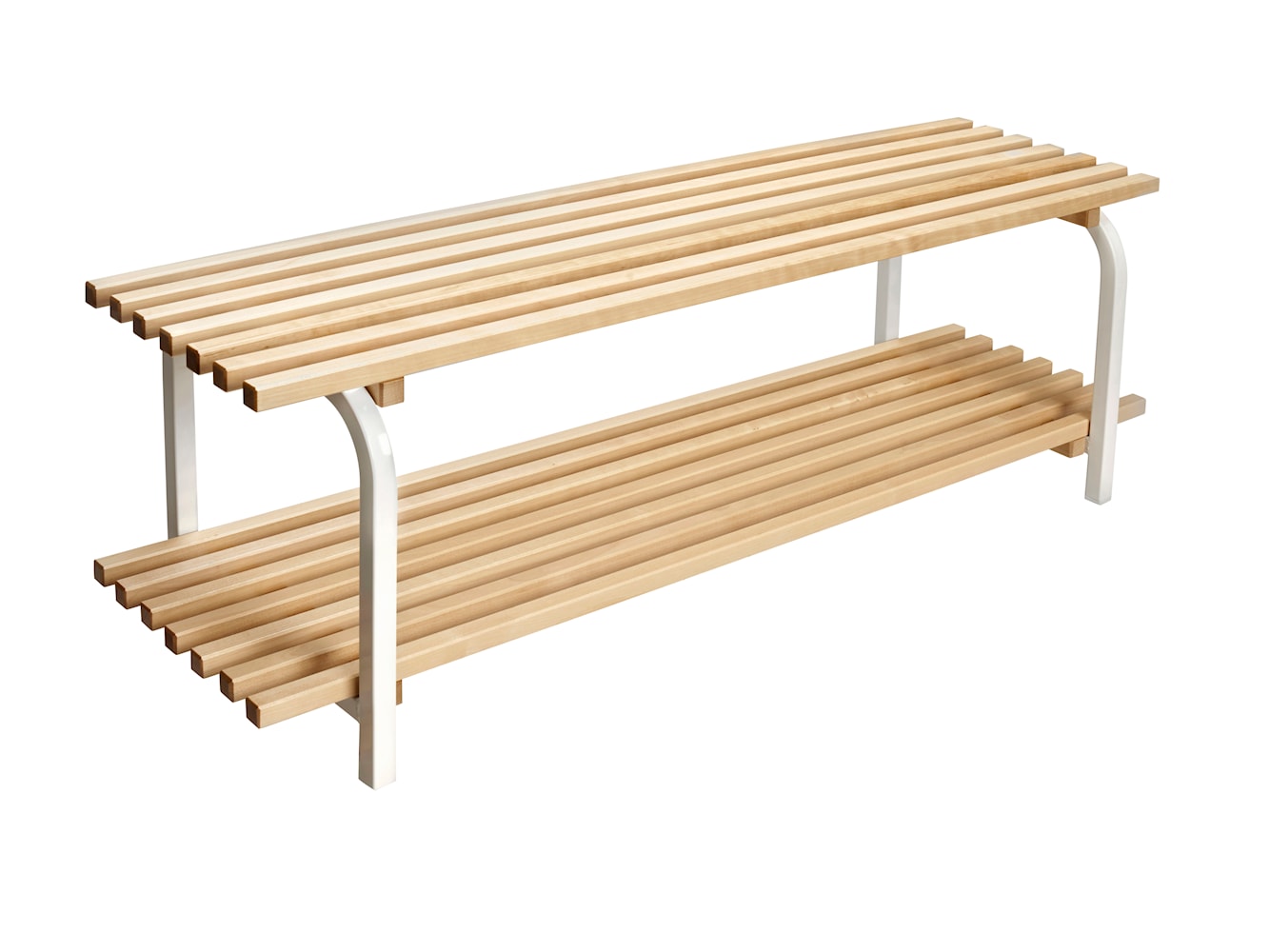 Diseño de Essem Sara Shoe Rack Birch independientemente de 80 cm, blanco