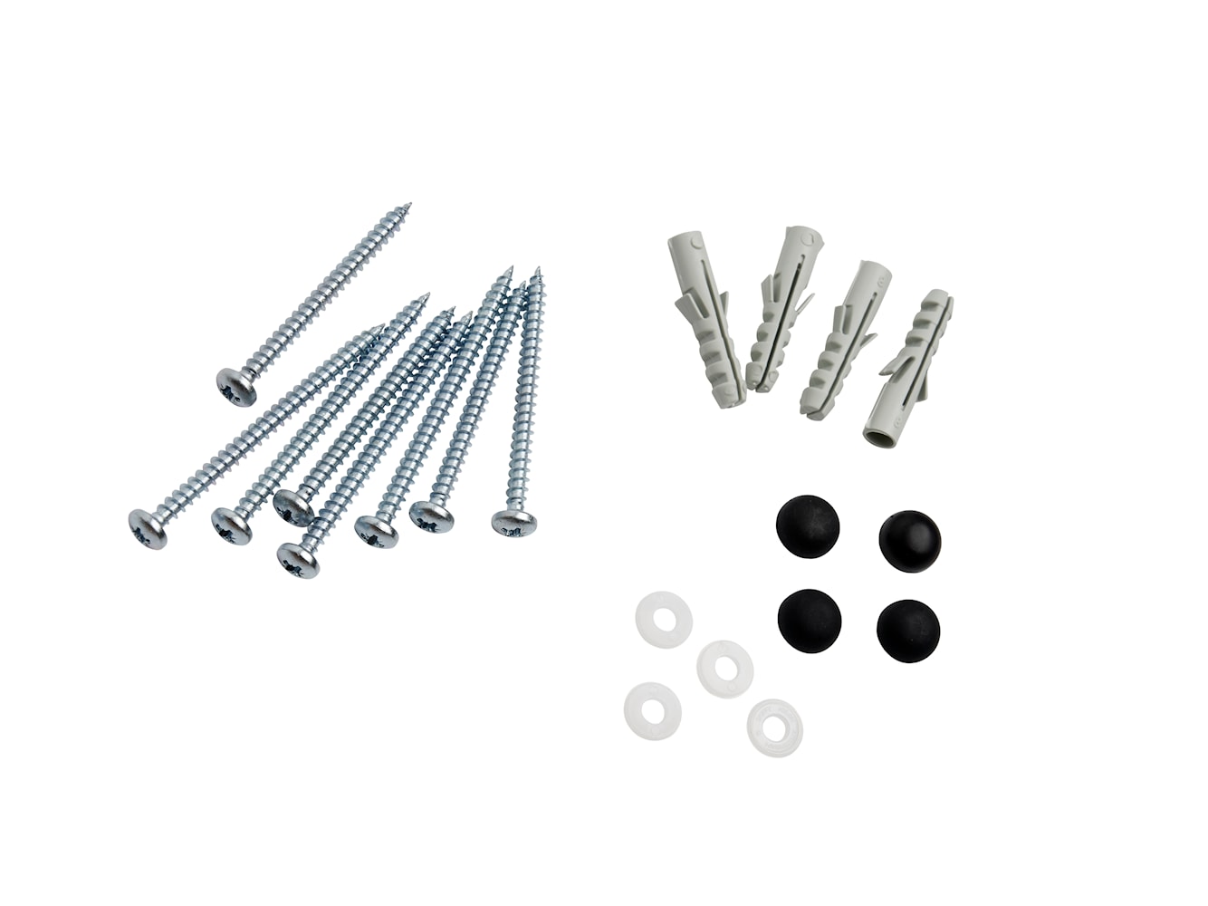 [product_category]-Essem Design Set With Wall Mount Screws, Silver-Essem Design-7392157000266-50026-ESS-1