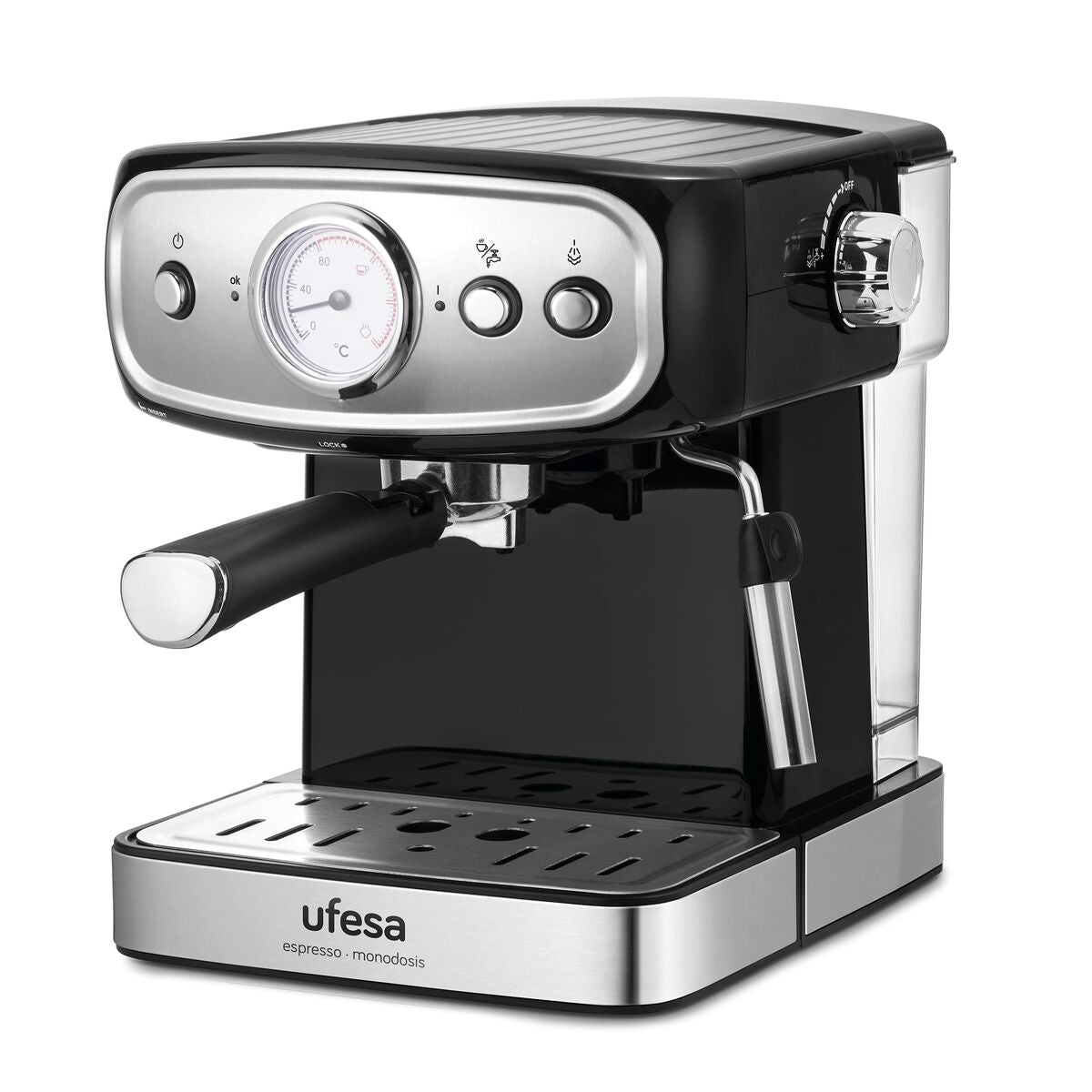 [product_category]-Express Manual Coffee Machine UFESA CE7244 1,5 L Black Silver 850 W-Bigbuy-S7602645-11