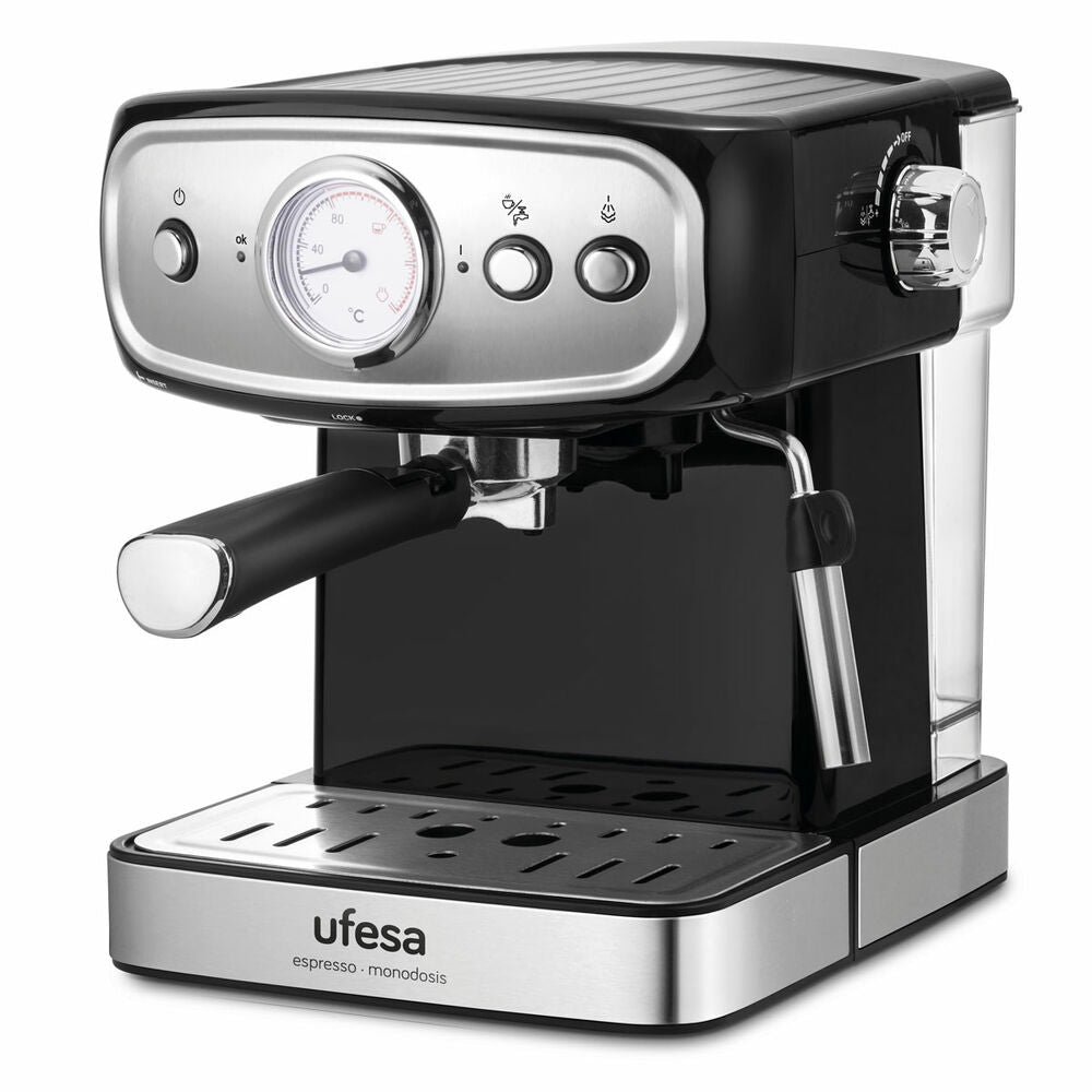 [product_category]-Express Manual Coffee Machine UFESA CE7244 1,5 L Black Silver 850 W-Bigbuy-S7602645-2