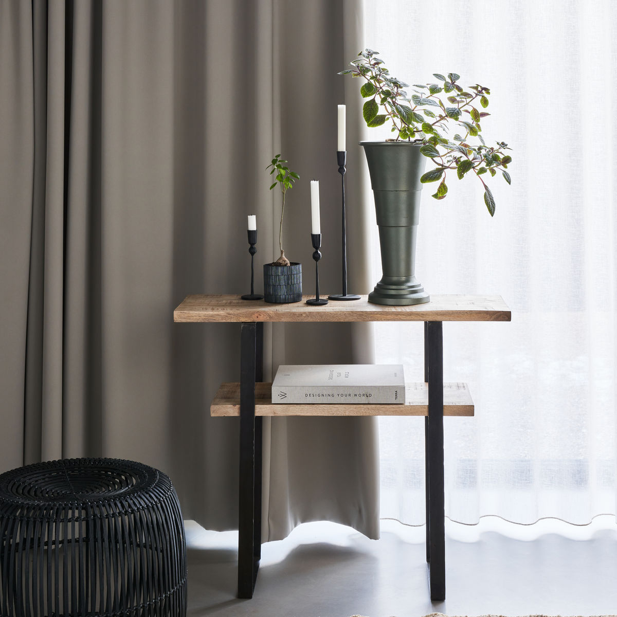 Table de la console de docteur de maison, HDWODA, Nature