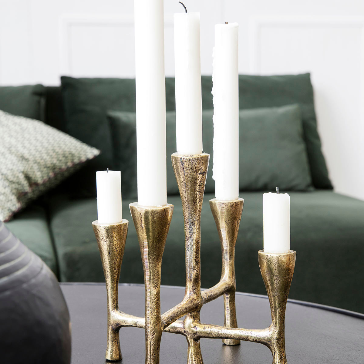 Huis Doctor Candle Stand, Hdtristy, koperen afwerking