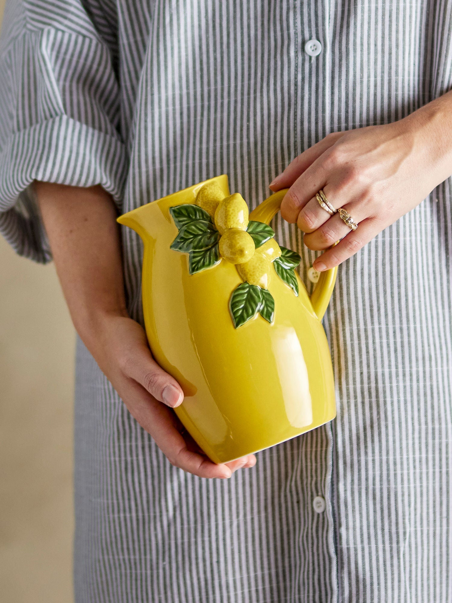 Creative Collection Limone Jug, Yellow, Stoneware