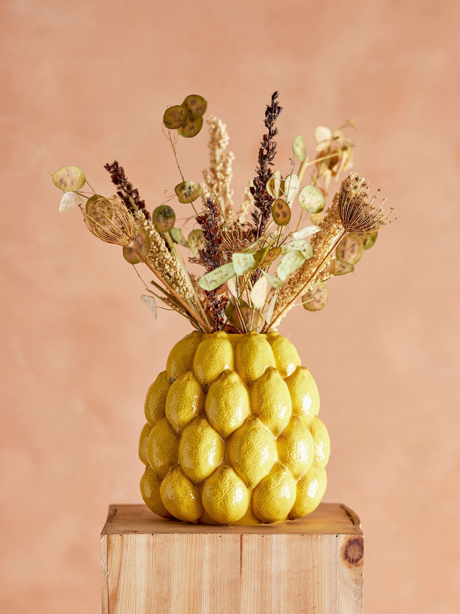 Vaso limão de coleção criativa, amarelo, grés