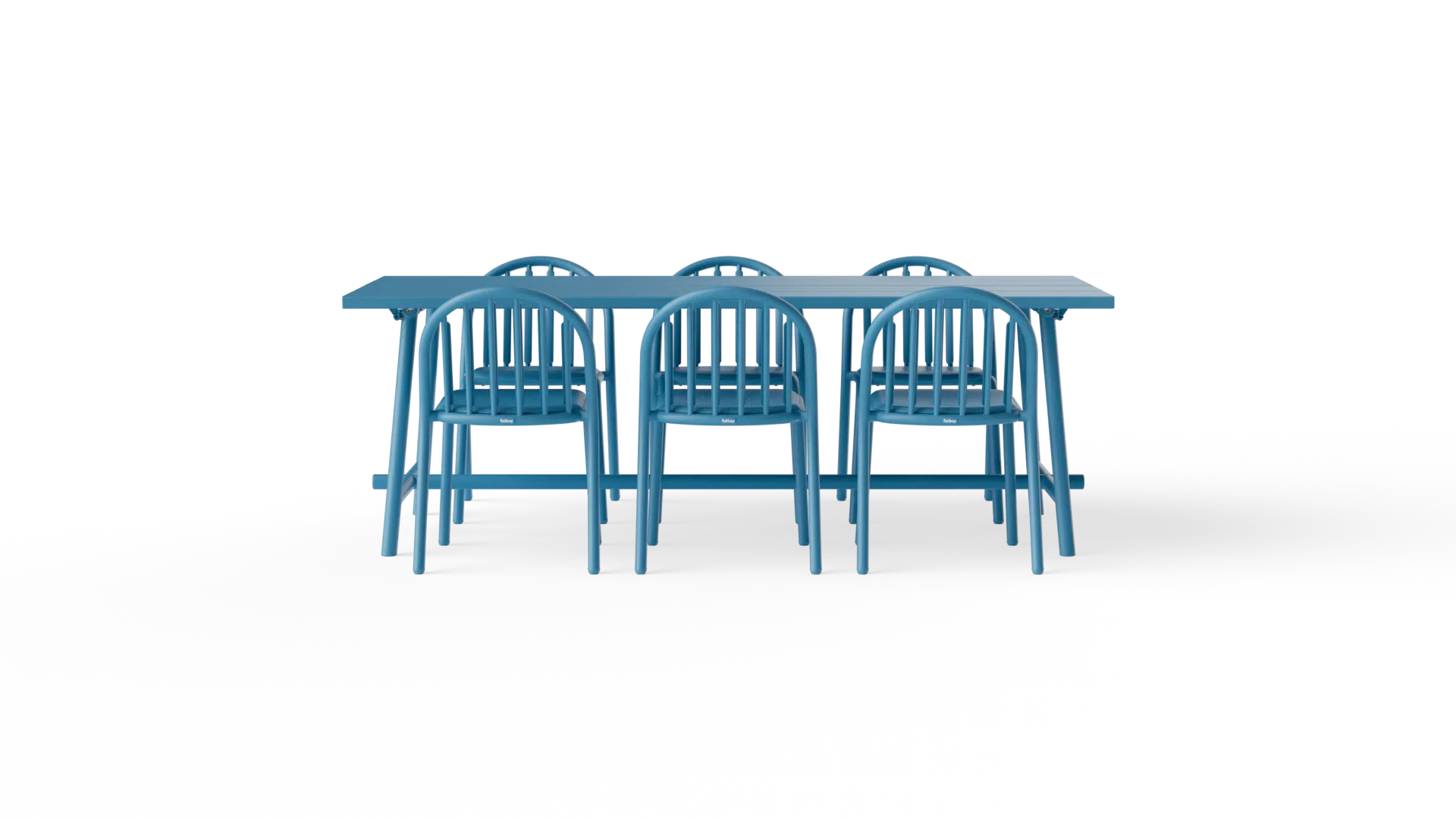 Sillón de fatboy Fred 2 pcs, blue ondulada