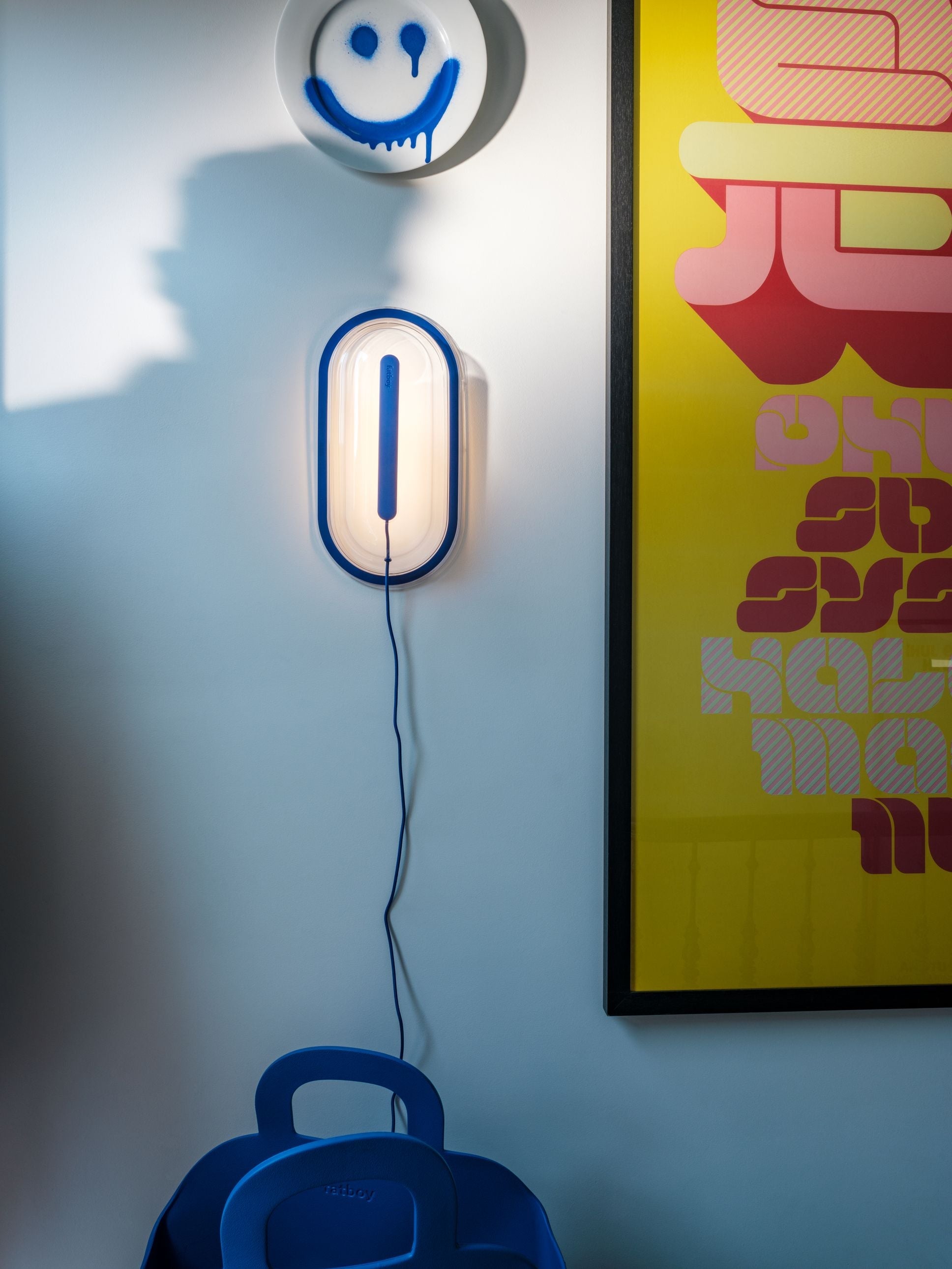 Lámpara de pared de tiras de Fatboy Led, Yves Blue