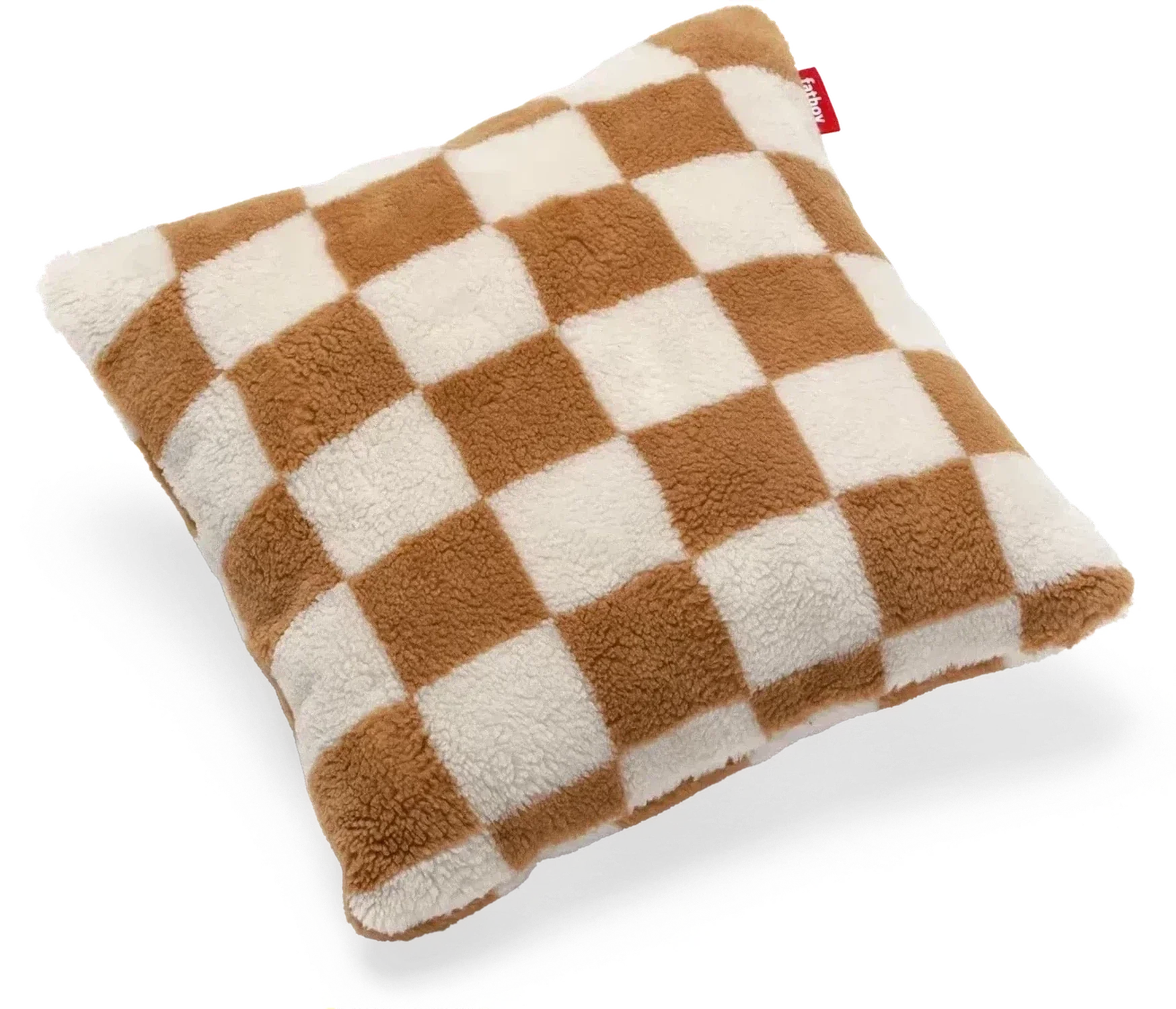 Almohada cuadrada fatboy, almendra/crema