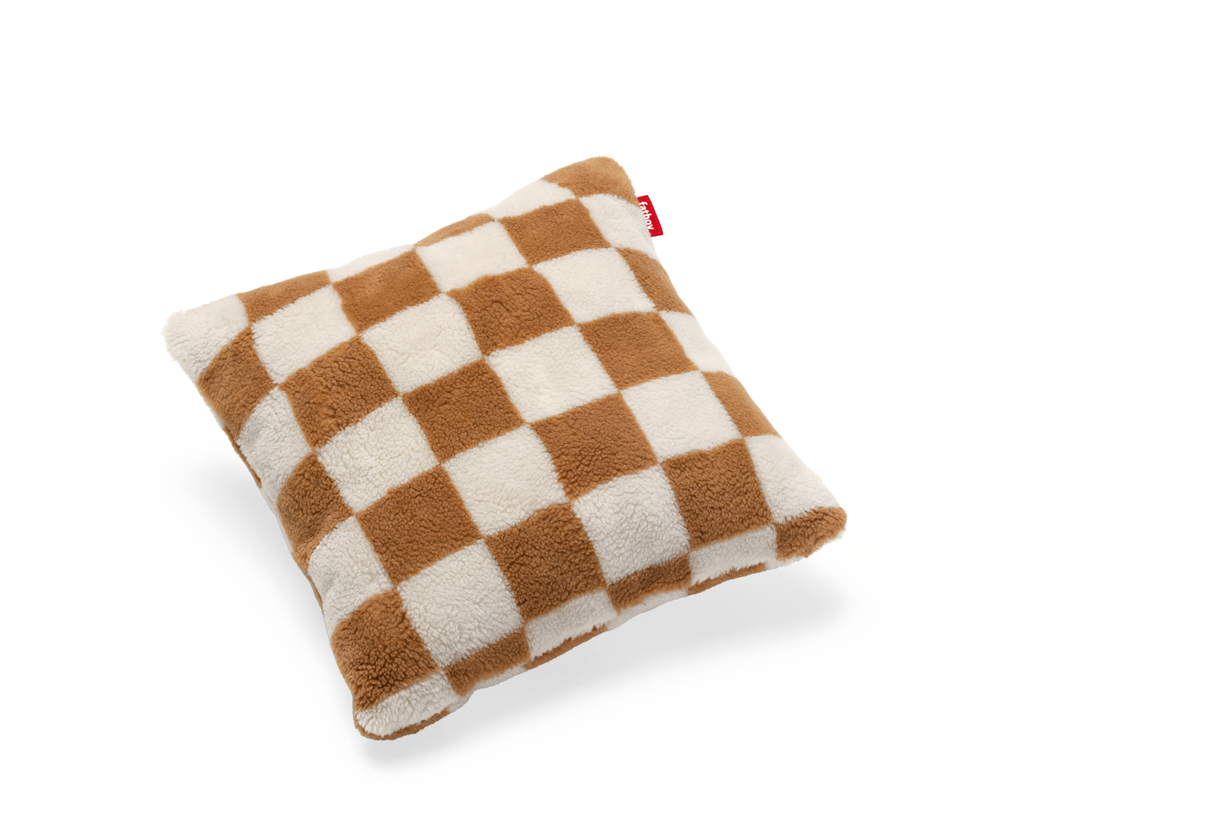 Almohada cuadrada fatboy, almendra/crema