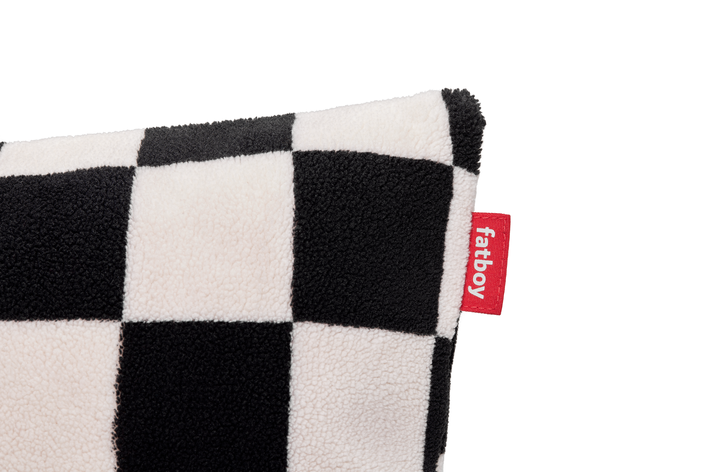 Fatboy Square Pillow, Black/Ecru