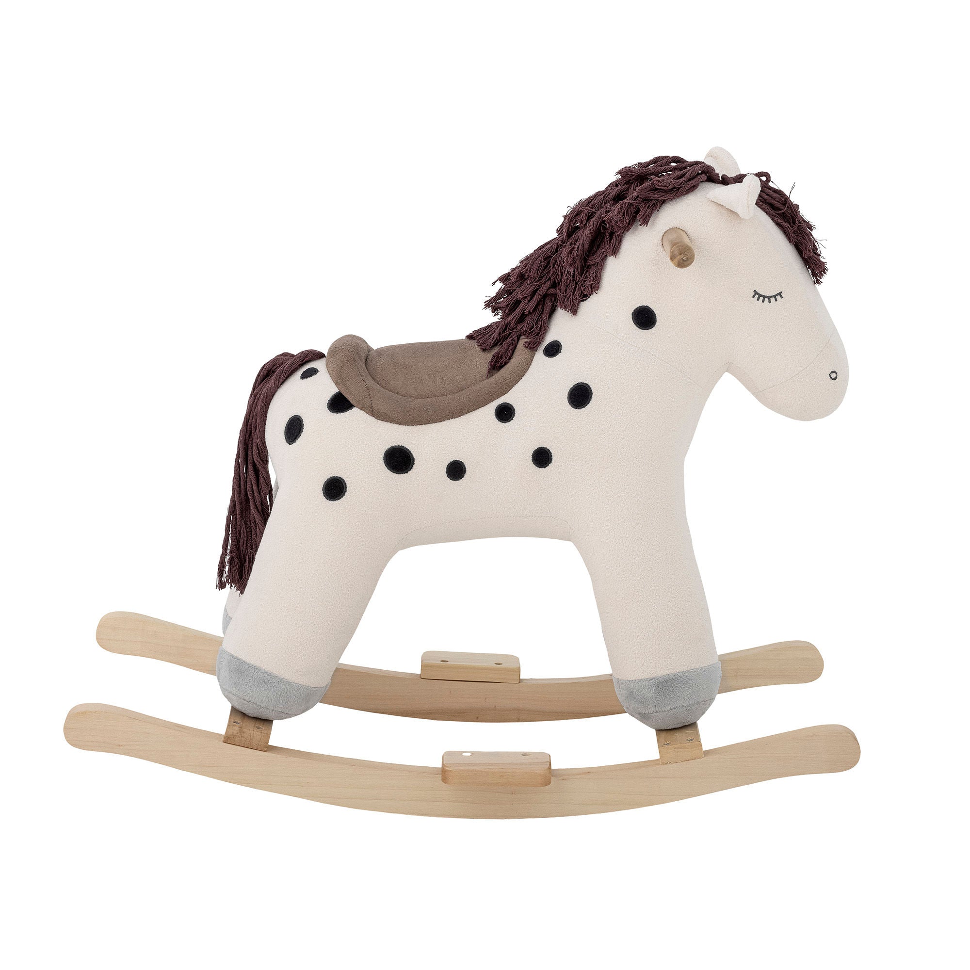 Bloomingville Mini Merlen Rocking Toy, Horse, White, Polyester