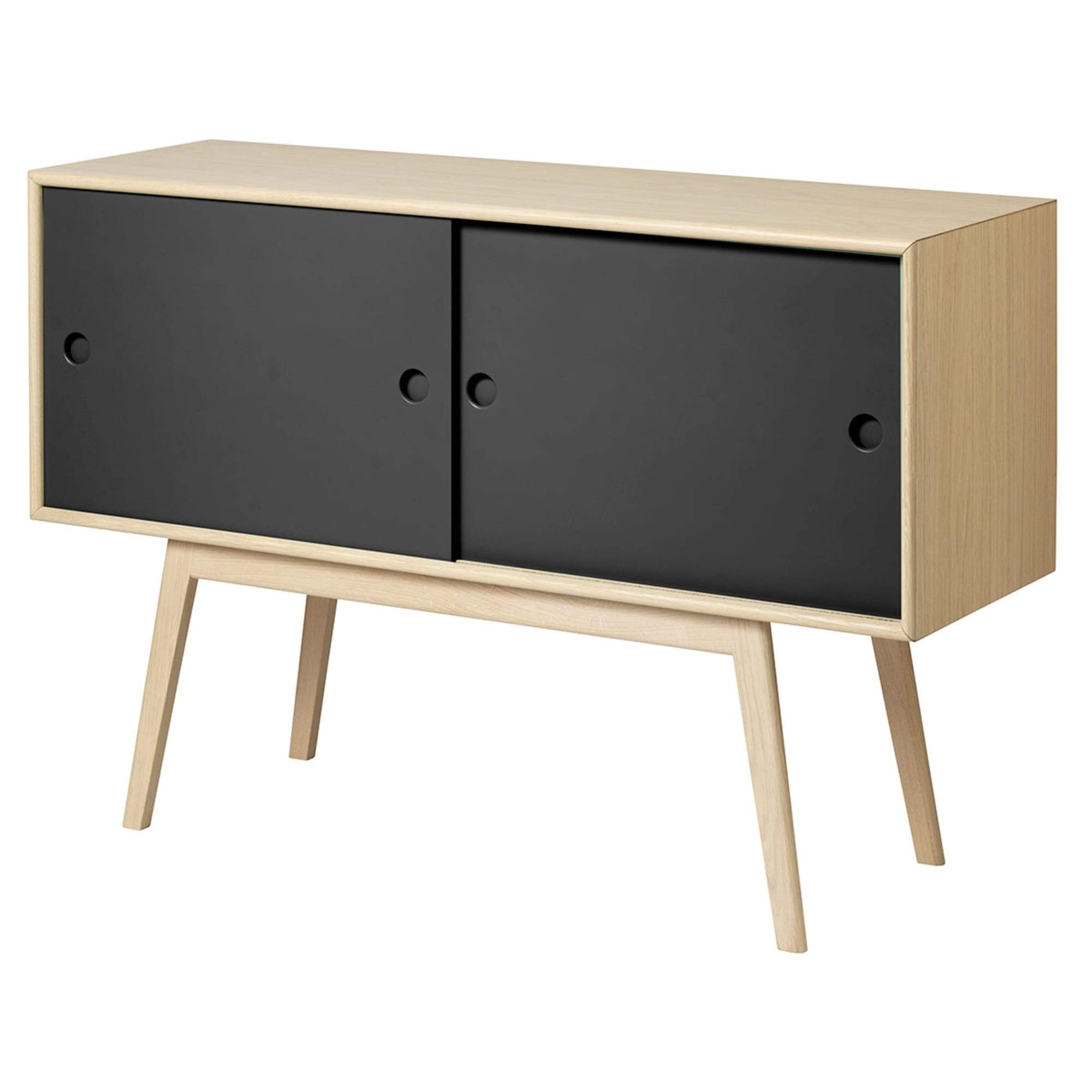 FDB Møbler A83 Sideboard Butler, Schwarz/Natur