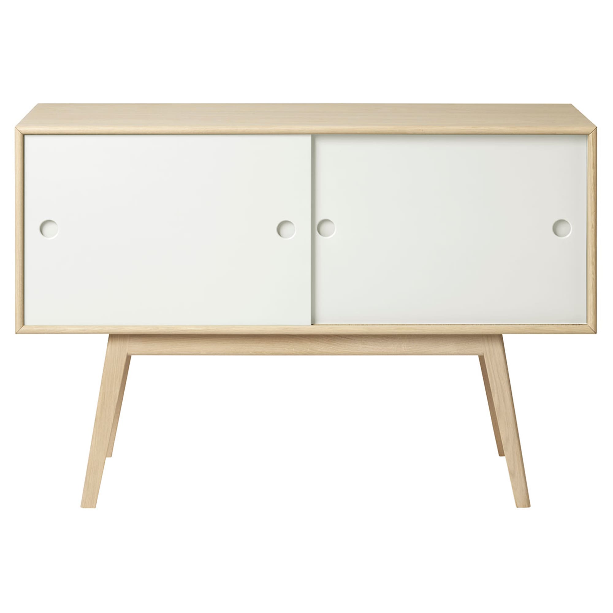 FDB Møbler A83 Sideboard Butler, weiß/natürlich