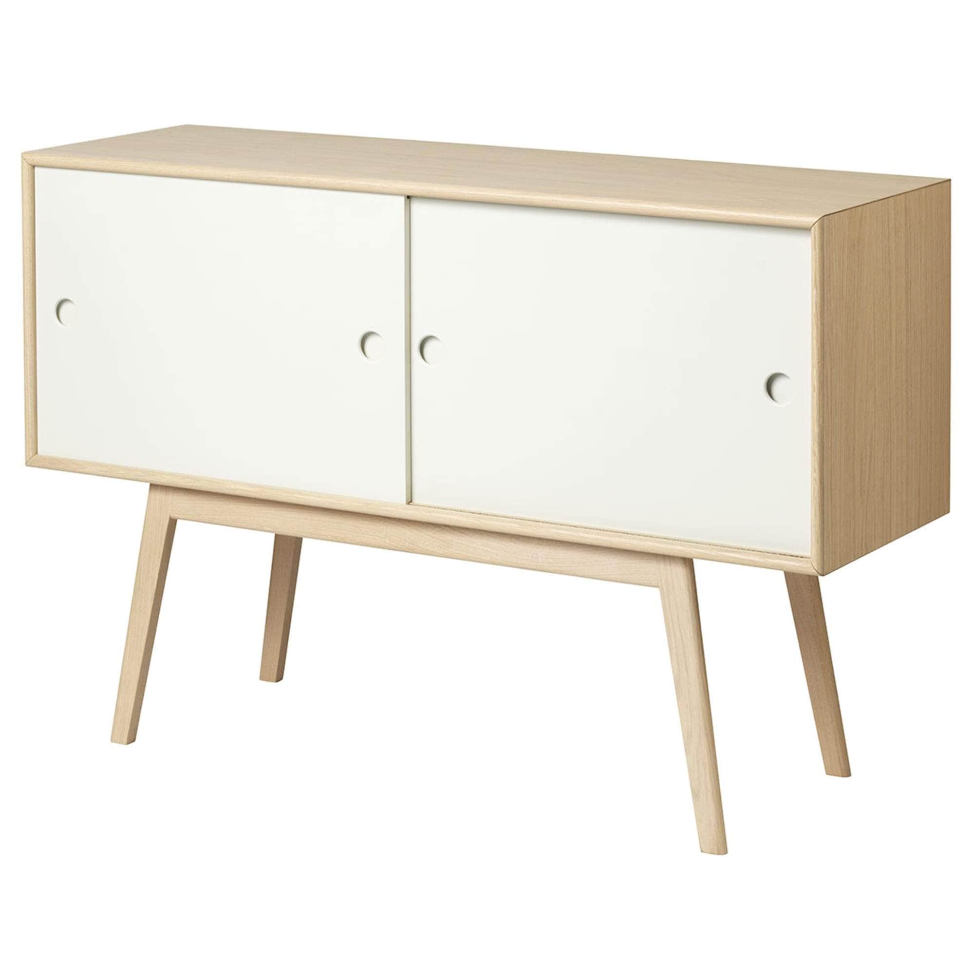 FDB Møbler A83 Sideboard Butler, weiß/natürlich