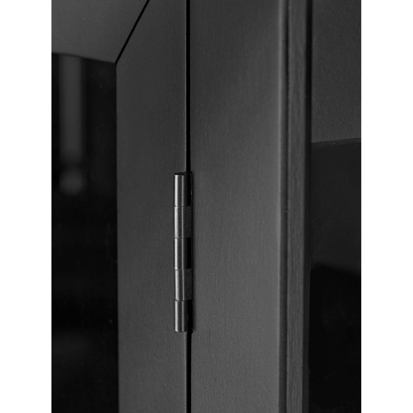 FDB Møller A90 Boderne Display Cabinet Beech Black Lacquered, H: 178 cm