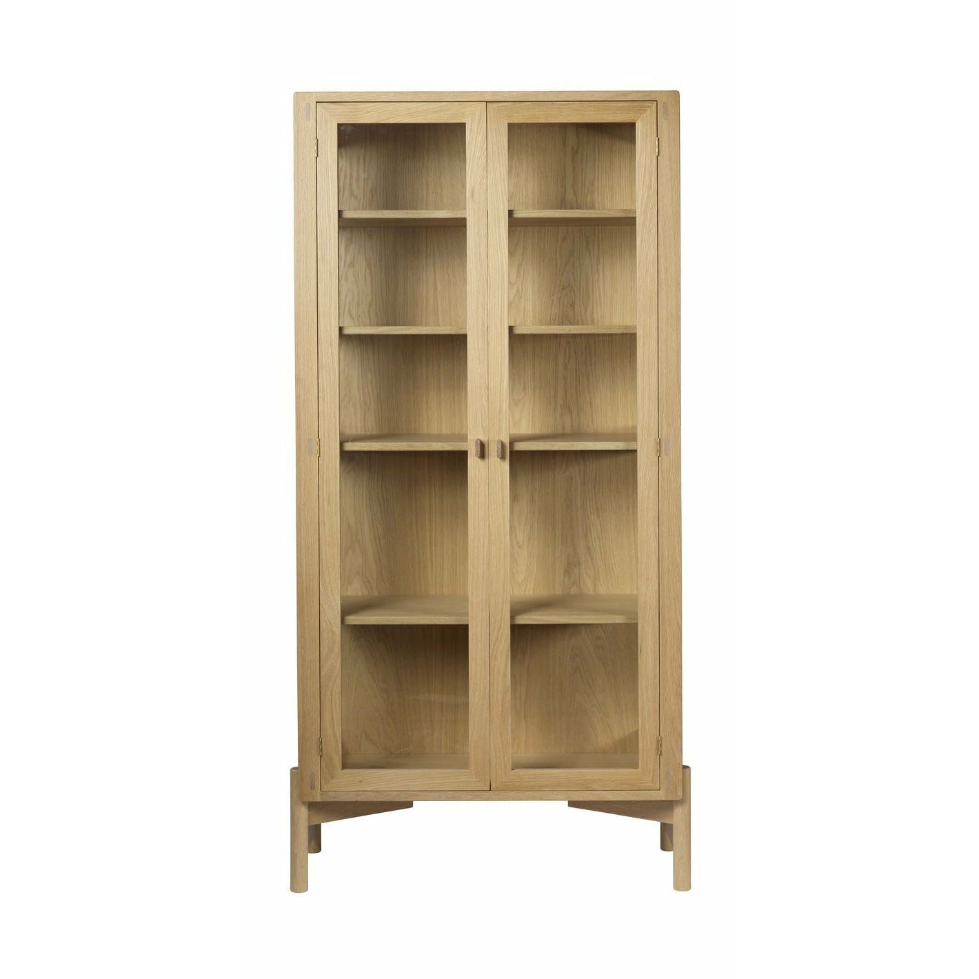 FDB Møbler A90 Boderne Display Gabinet Oak Natural, H: 178 cm