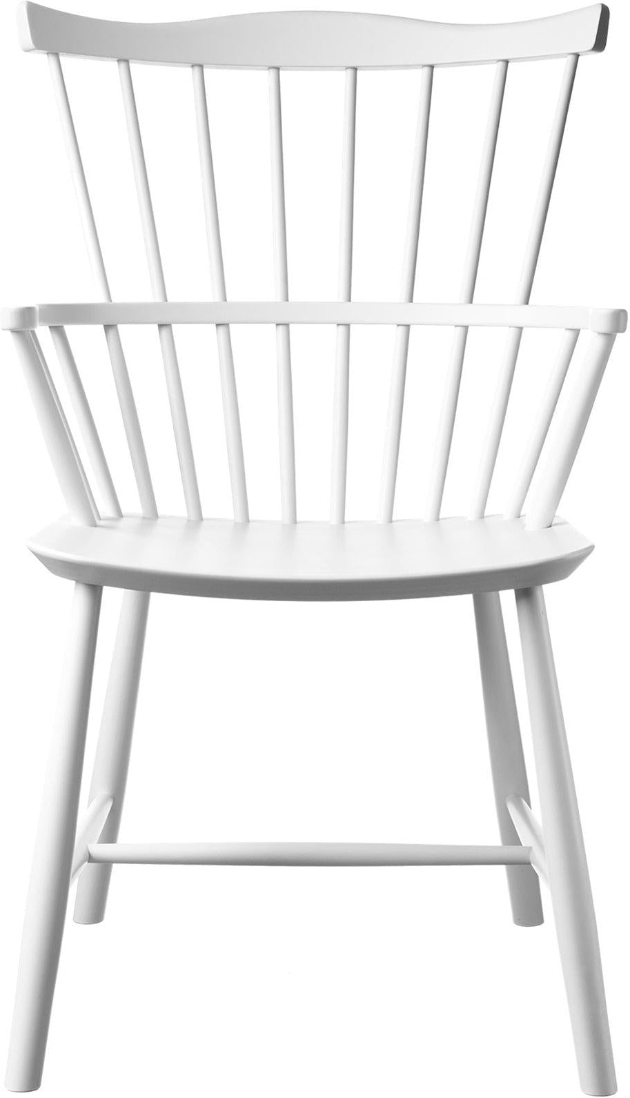 FDB Møbler Børge Mogensen Silla en Beech, White, H 90cm