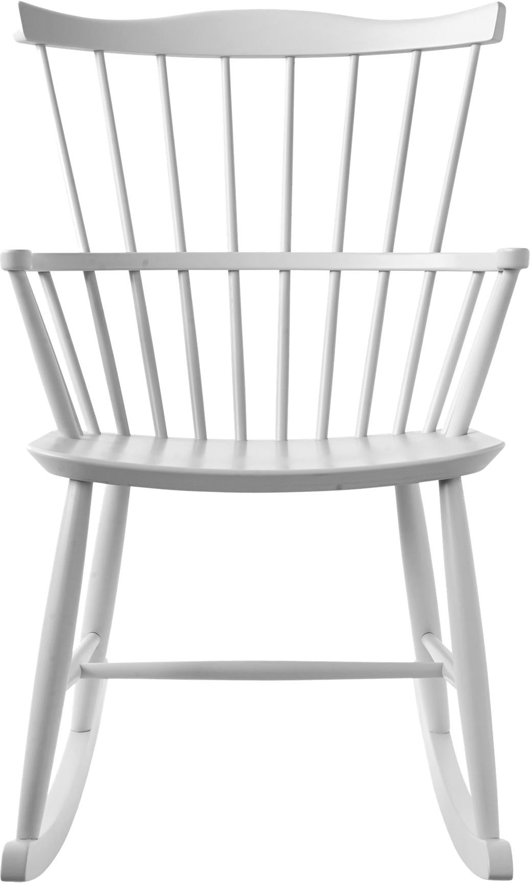 Fdb Møbler Børge Mogensen Rocking Chair Beech, White, H 90cm