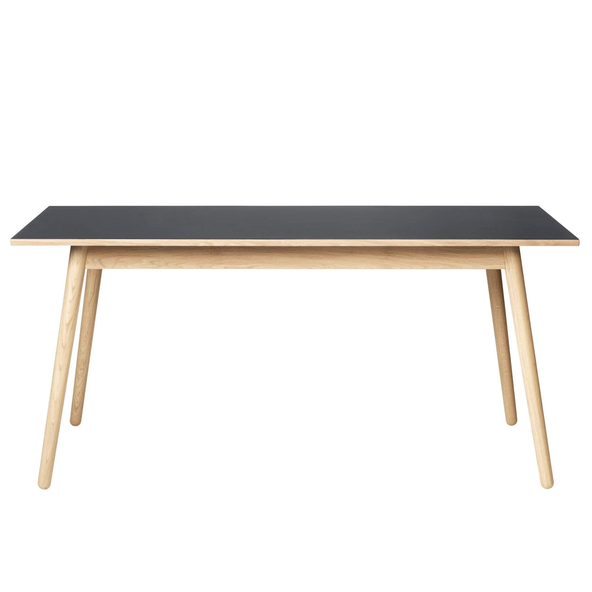 Fdb Møbler C35 B Dining Table Oak, Dark Grey Linoleum, 160cm