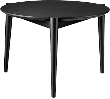 FDB Møbler D102 Søs Coffee Table Ø55 cm, carvalho preto