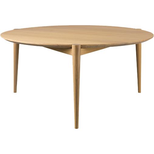 FDB Møbler D102 Søs Coffee Table Ø85 cm, carvalho natural