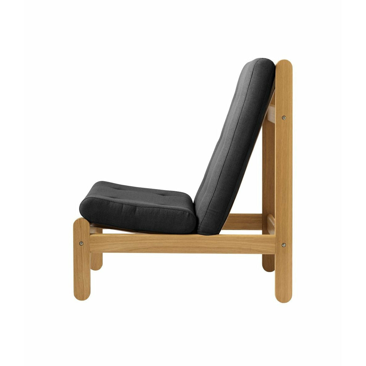 Silla FDB Møbler J112, gris oscuro 60153