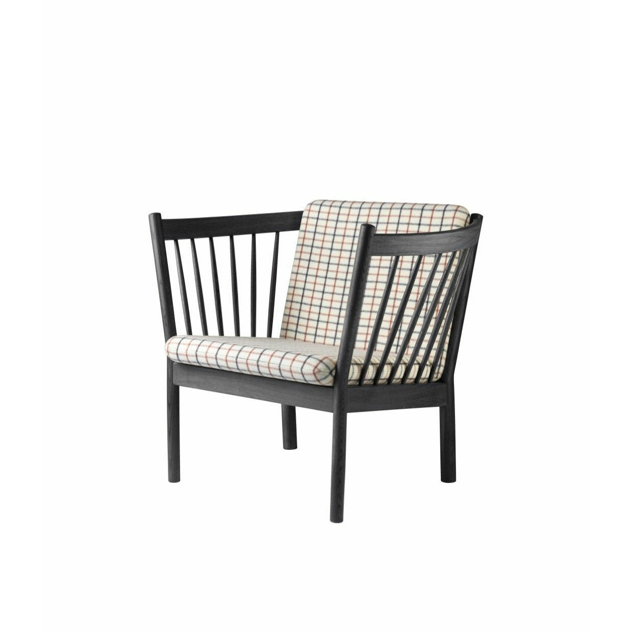 FDB MØBLER J146 Armchair, Black/Rødternet