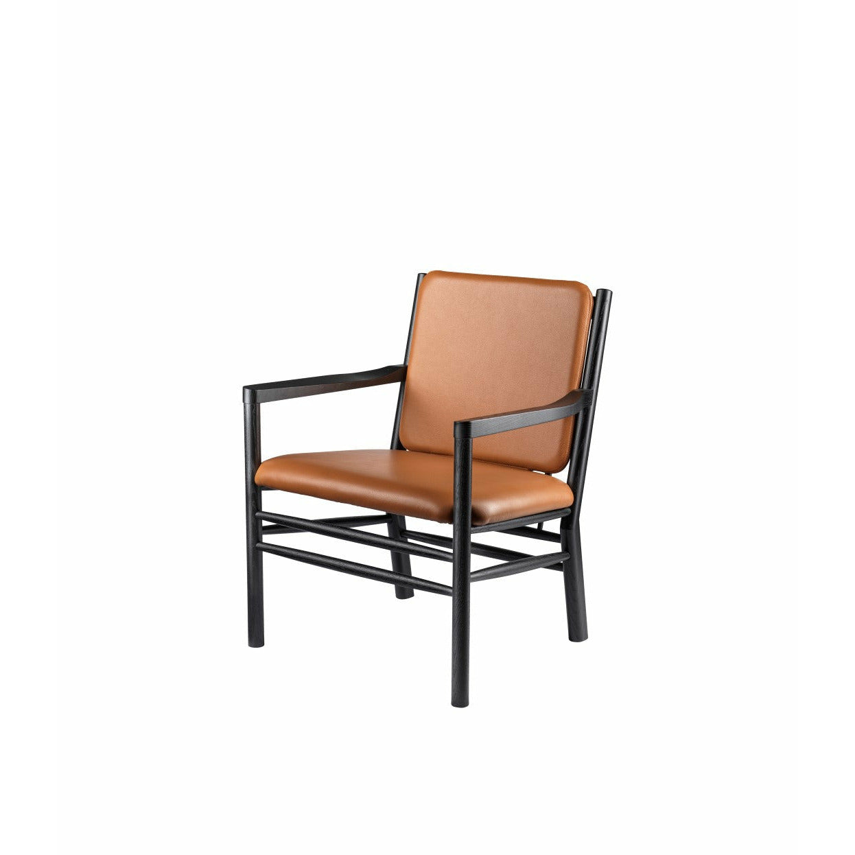 FDB Møller J147 Armchair, Black/Cognac