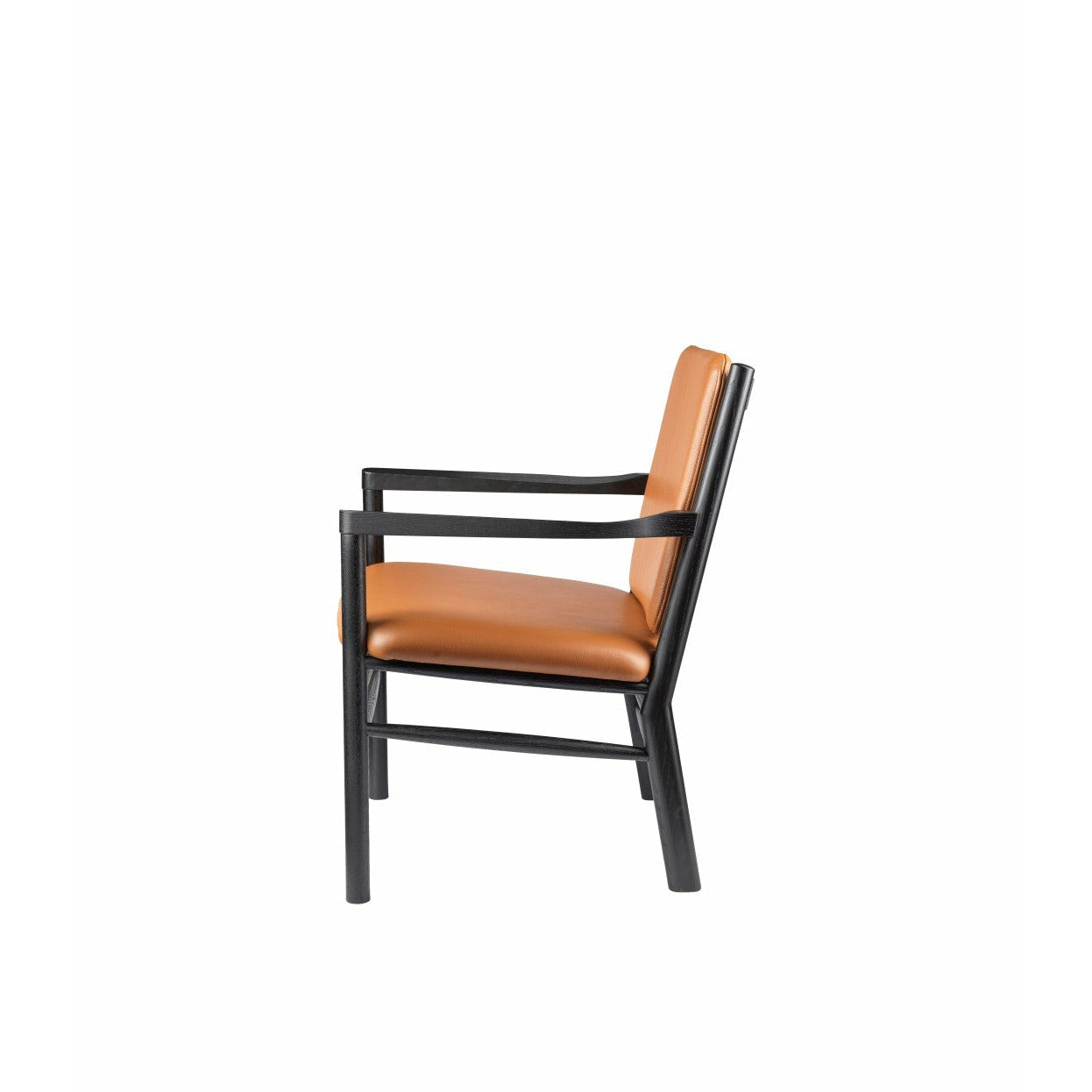 FDB Møller J147 Armchair, Black/Cognac