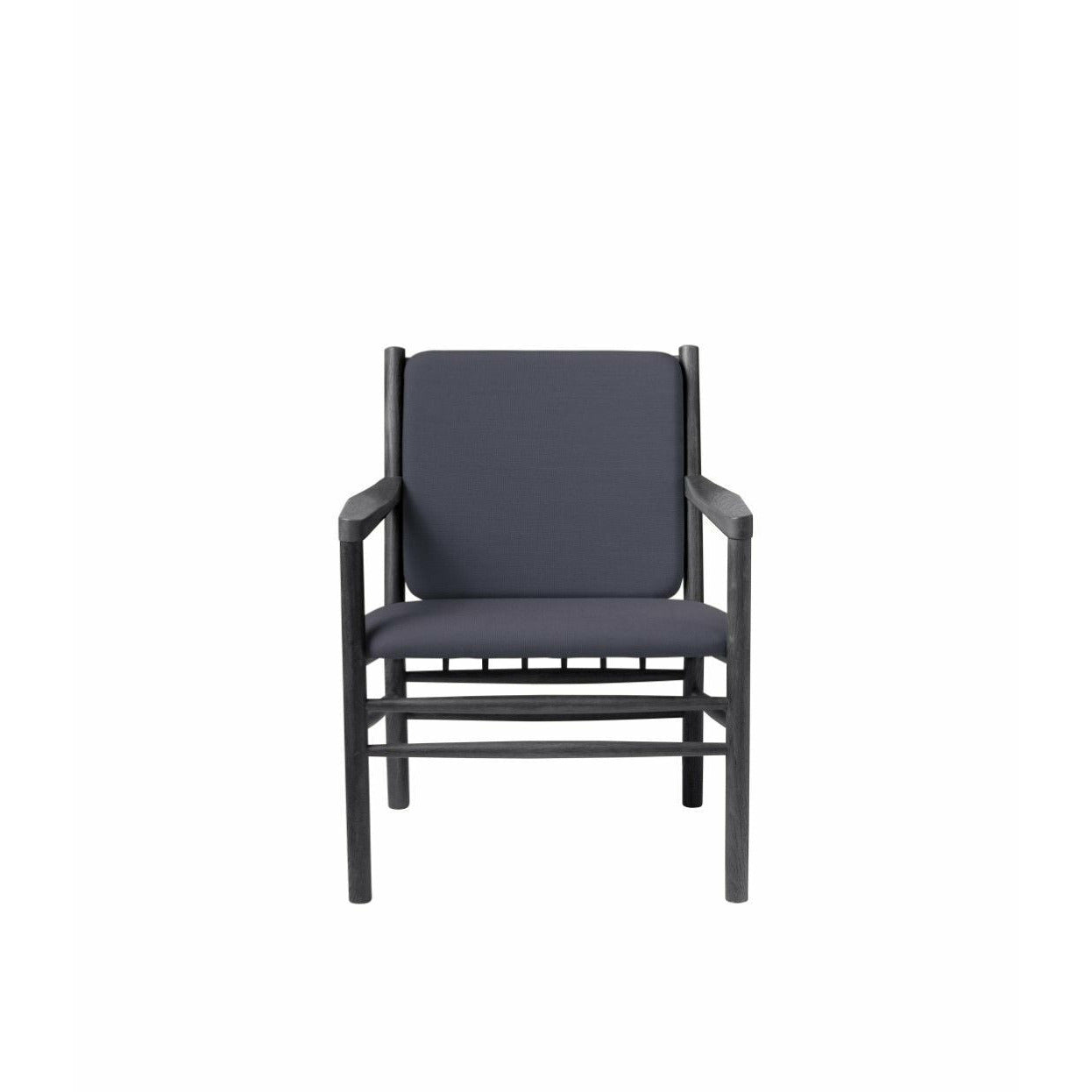 FDB Møbler J147 fauteuil, zwart/donkerblauw