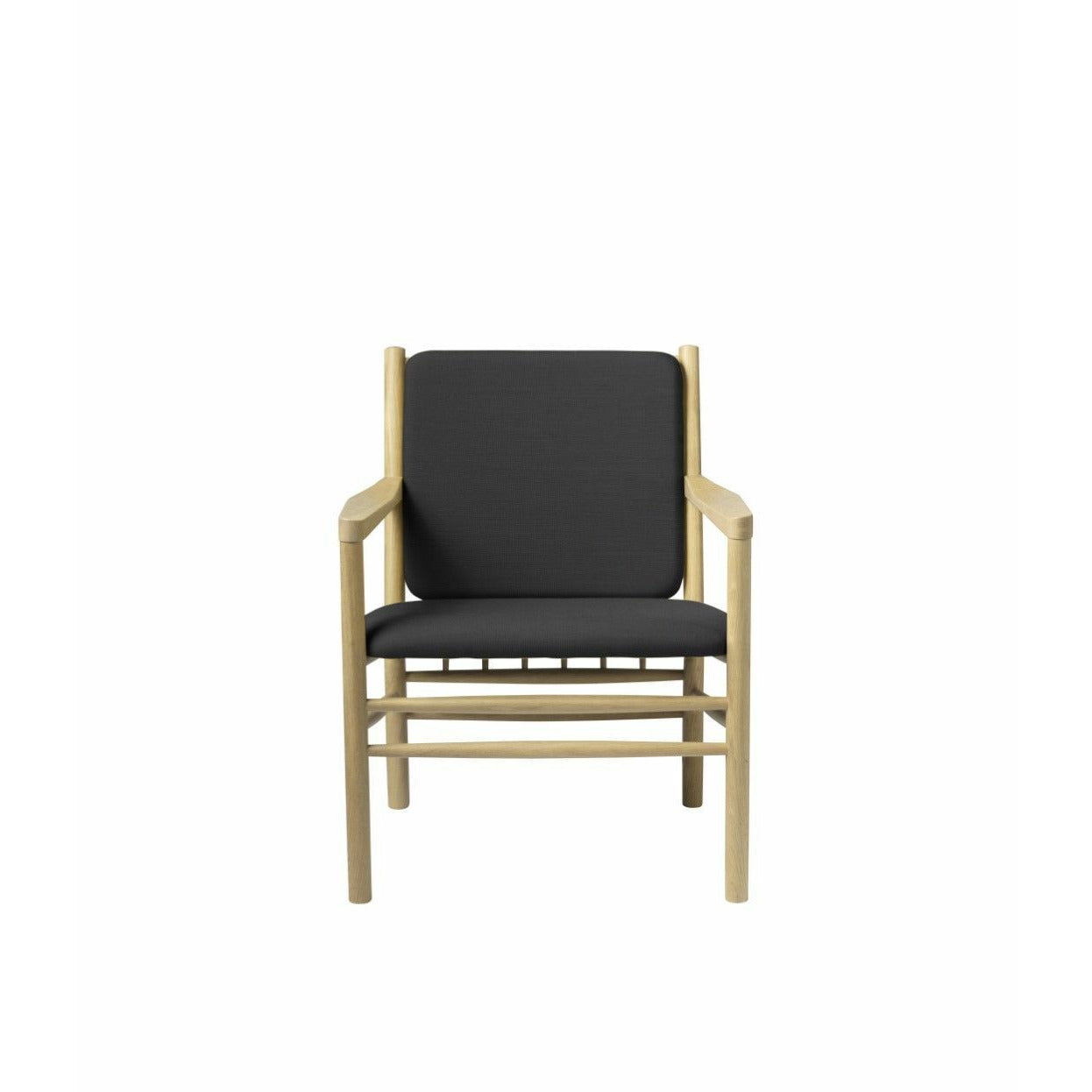 Fdb Møbler J147 Armchair, Natural/Dark Grey