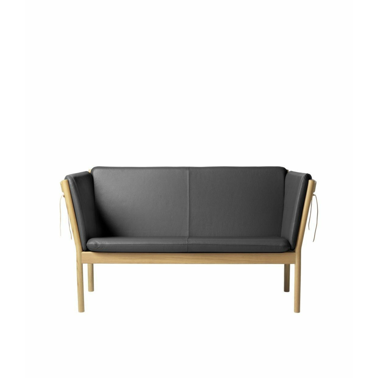 Fdb Møbler J148 Two Seater Sofa, Natural/Black