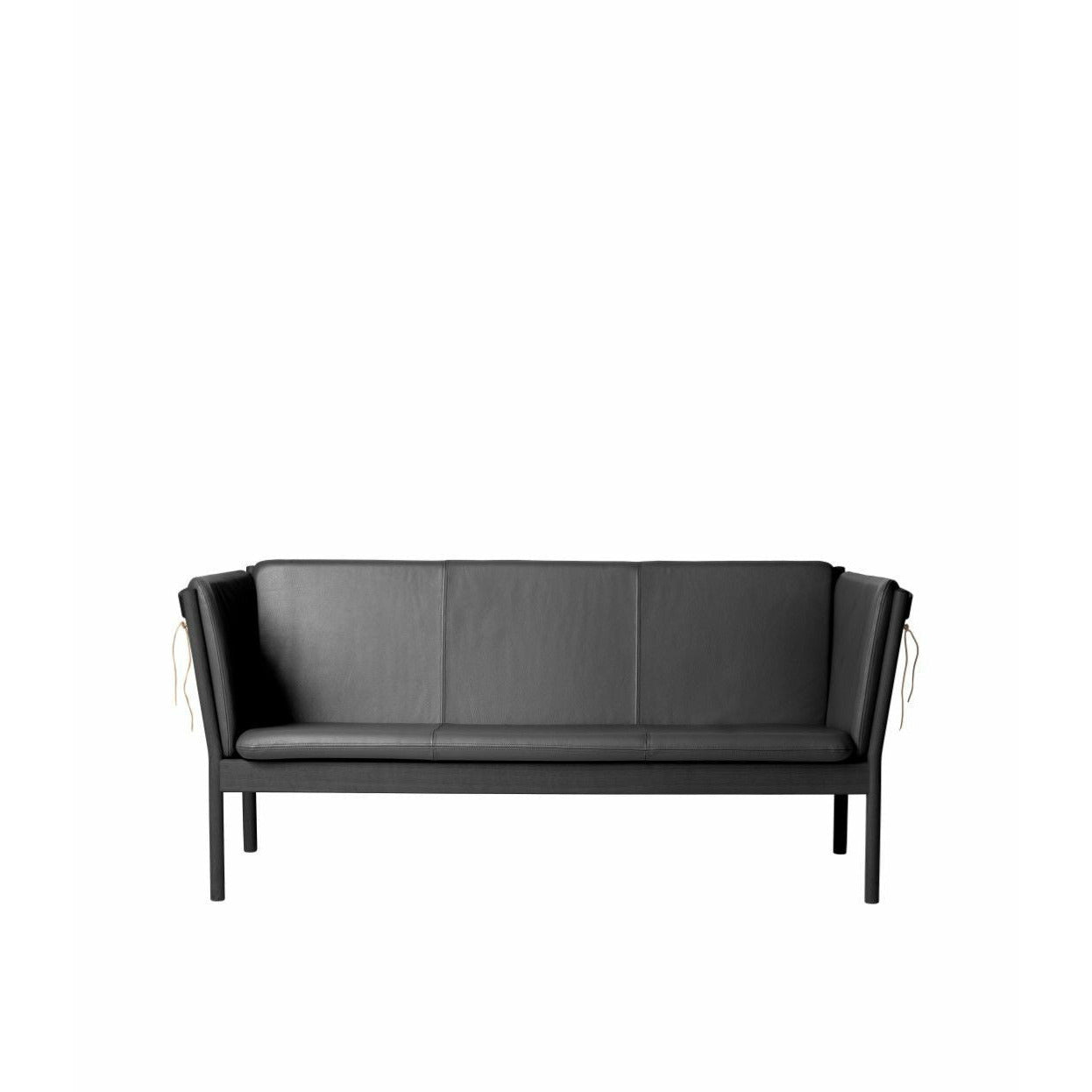 FDB Møbler J149 Sofa de trois places, noir / noir