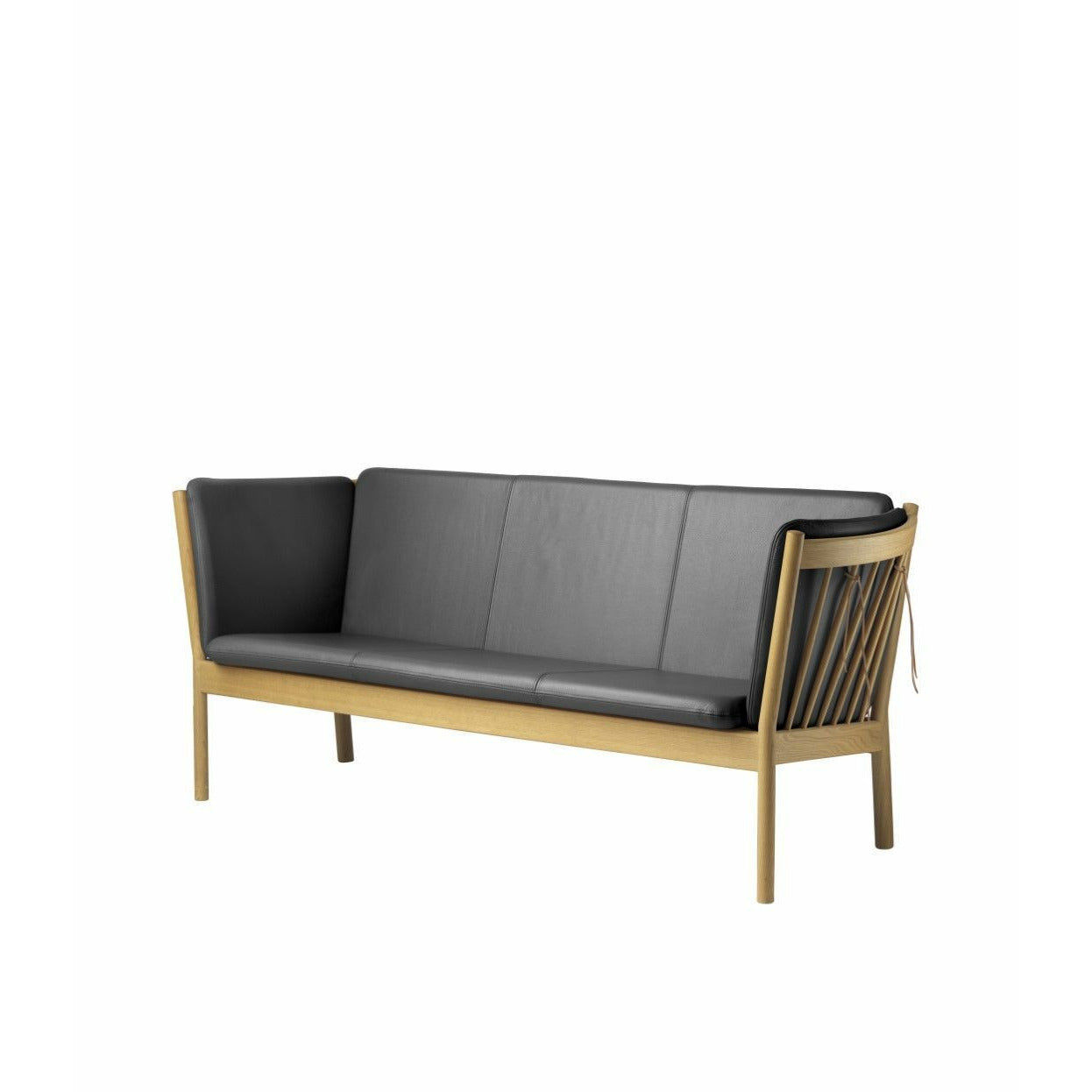 FDB Møbler J149 Sofa de trois places, naturel / noir