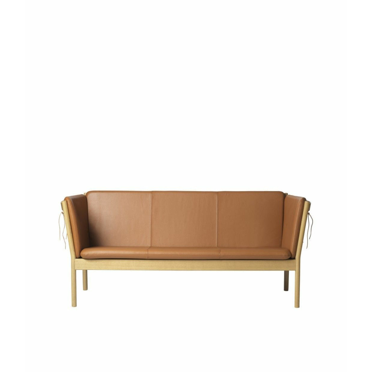 Fdb Møbler J149 Three Seater Sofa, Natural/Cognac