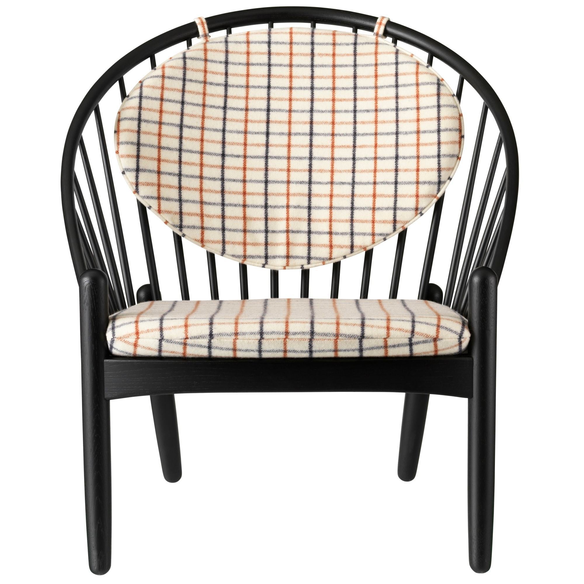 FDB Møbler J166 Jørna Sillón, negro/a cuadros