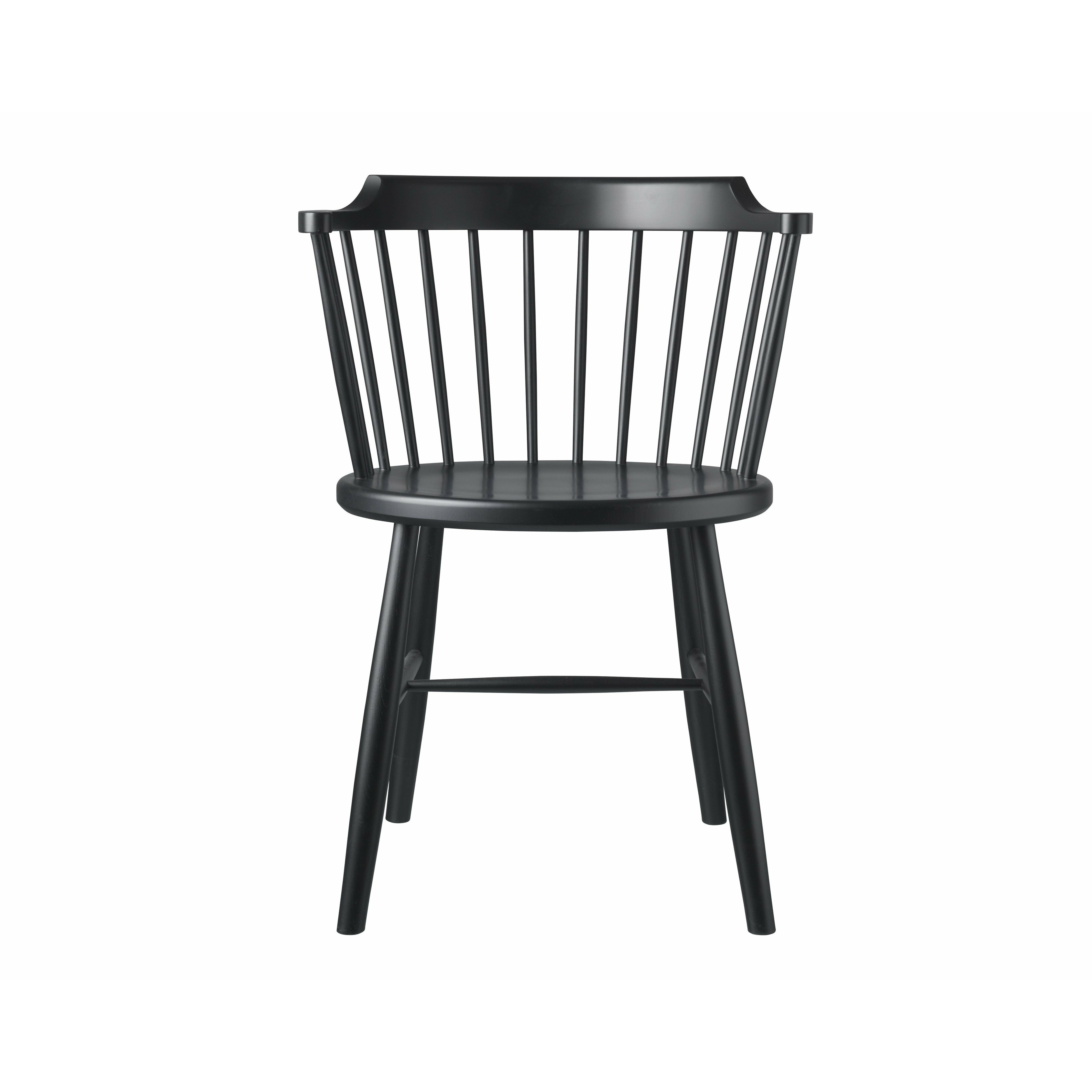 Fdb Møbler J18 Børge Mogensen Chair, Black