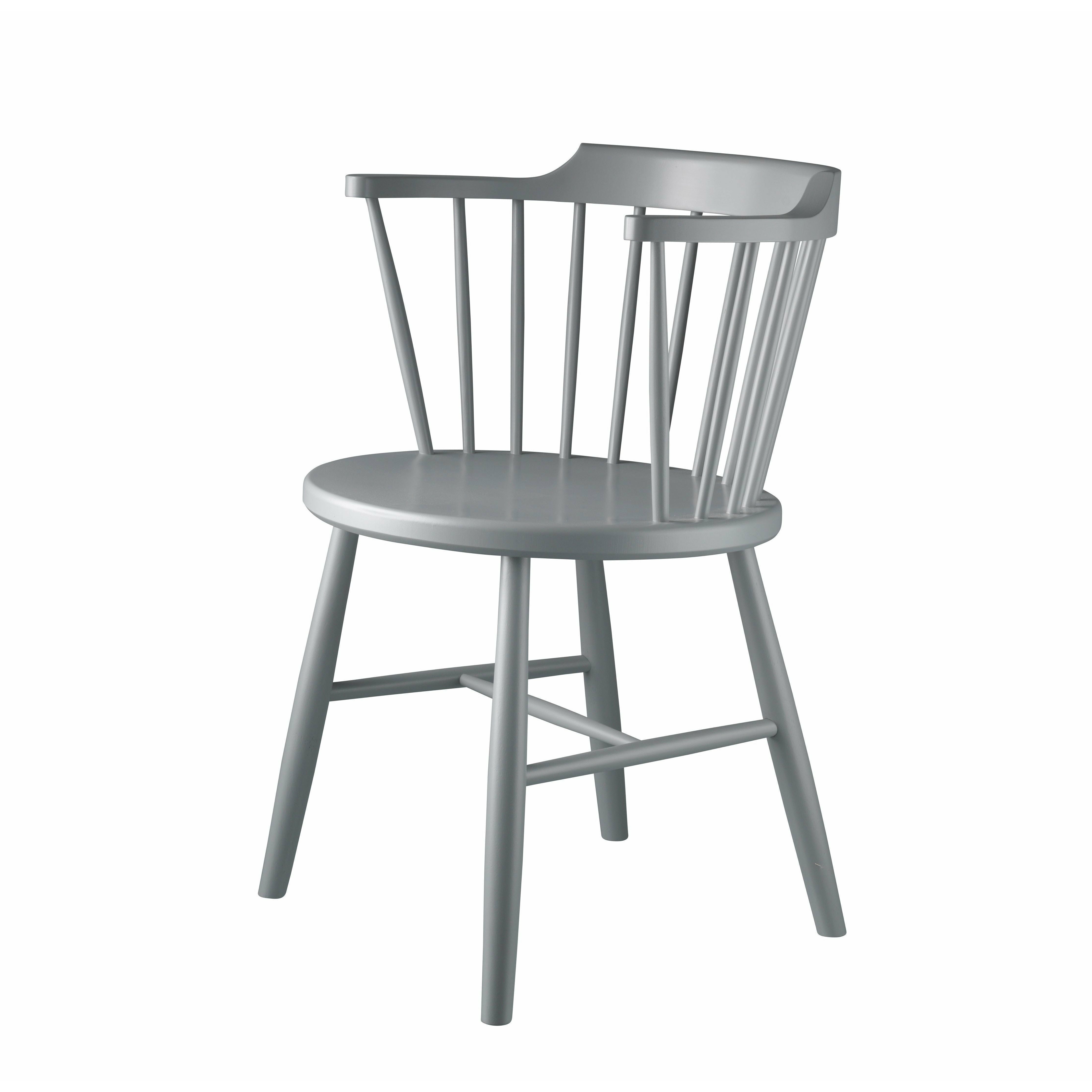 Fdb Møbler J18 Børge Mogensen Chair, Light Grey