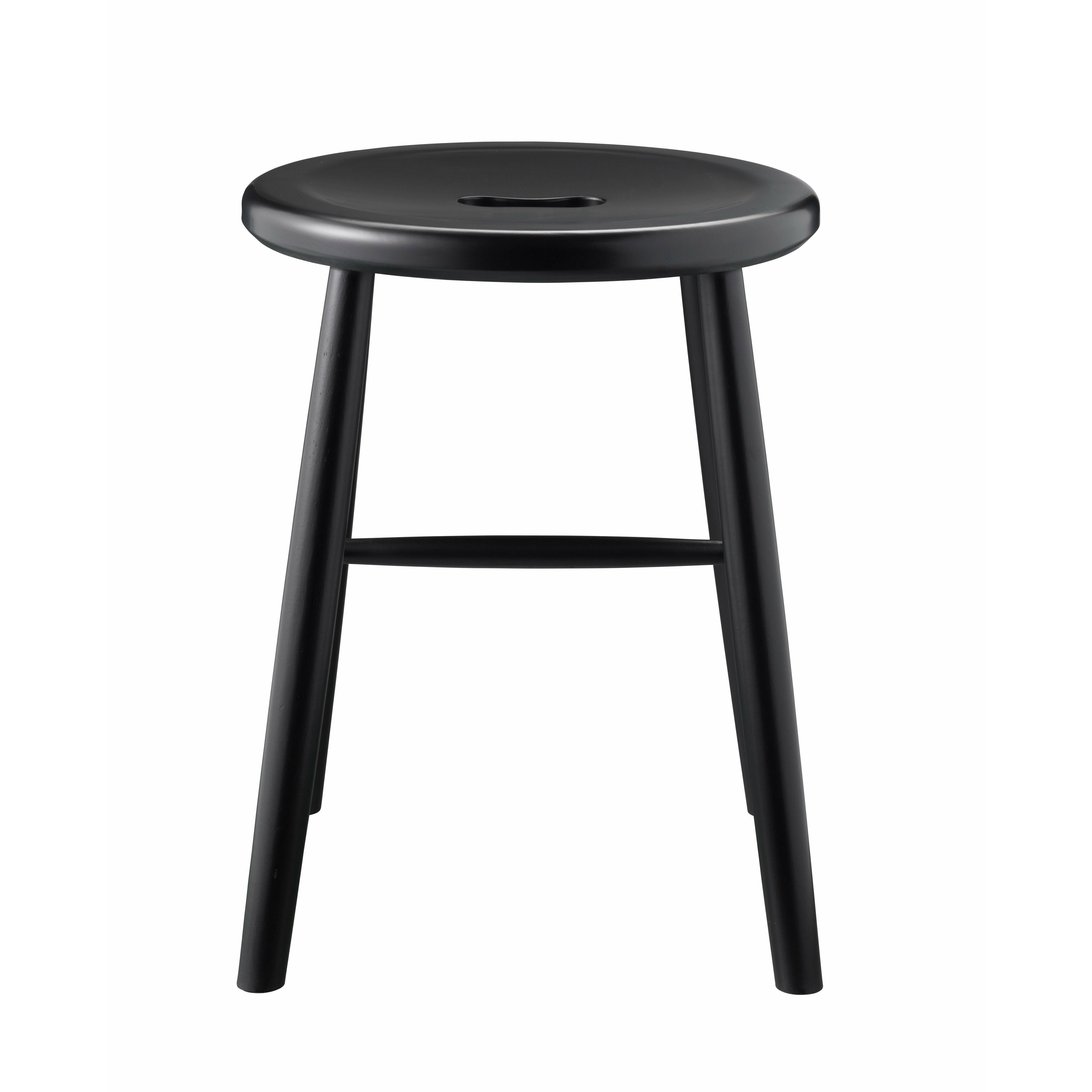 Fdb Møbler J27 Børge Mogensen Stool, Black