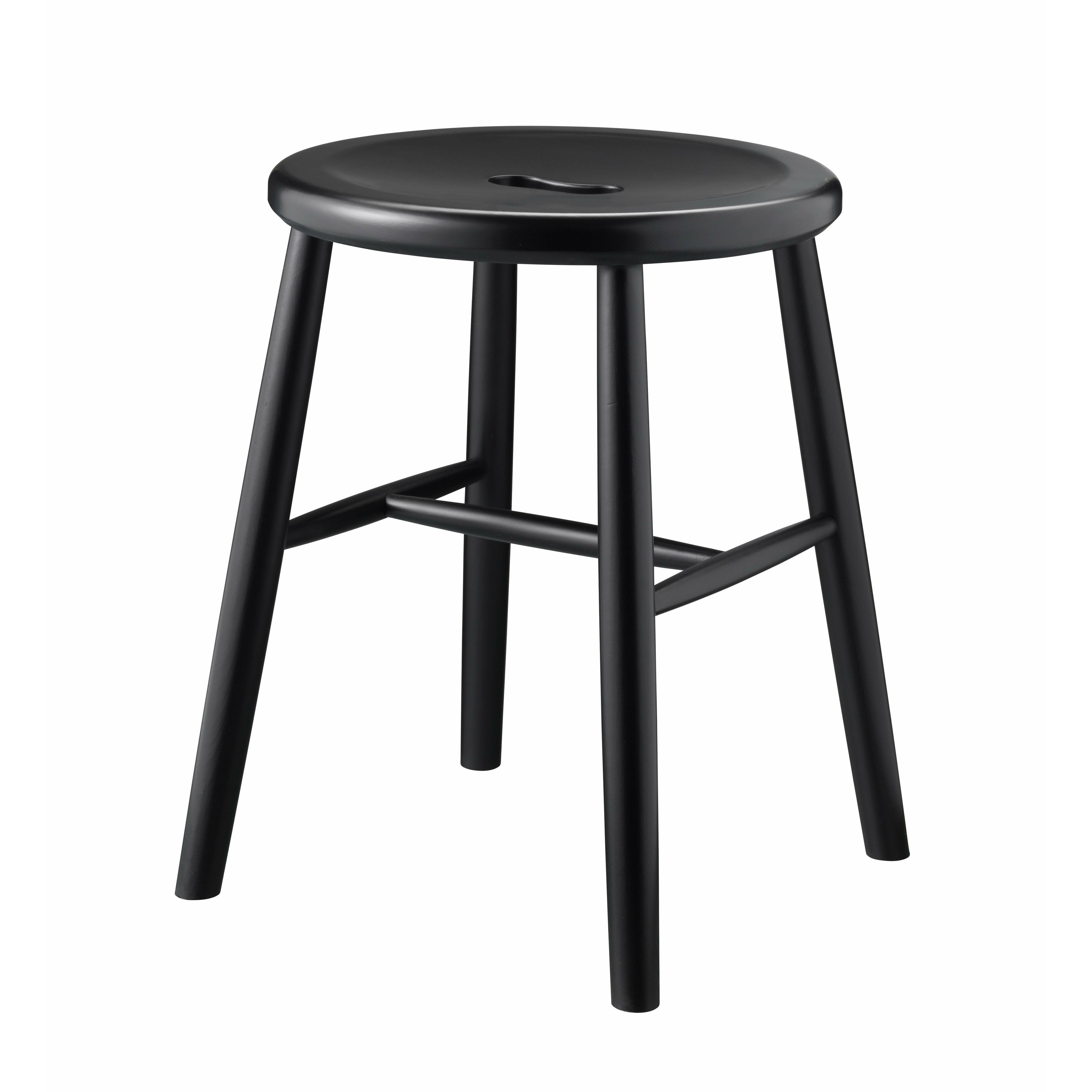 Fdb Møbler J27 Børge Mogensen Stool, Black