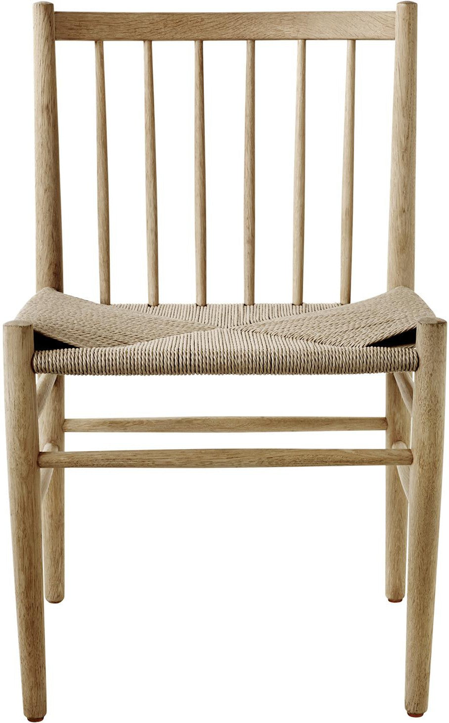 FDB Møbler J80 Chaise de salle à manger, chêne, osier naturel